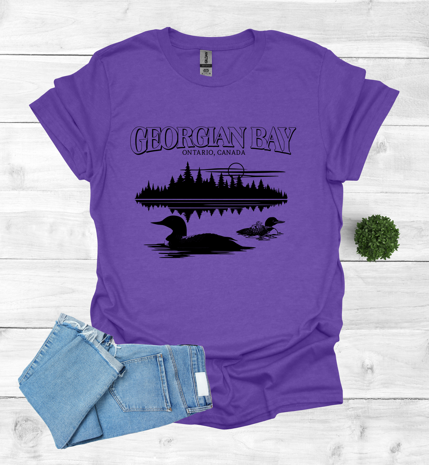 Georgian Bay with Loons T-Shirt