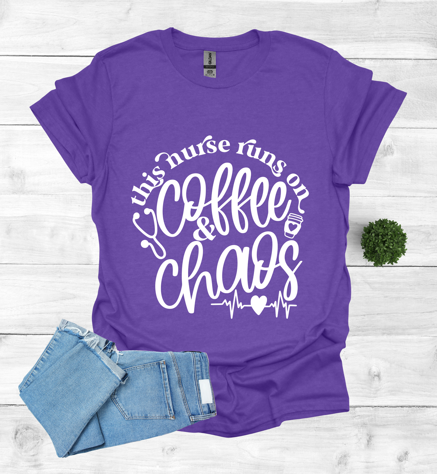 This Nurse Runs on Coffee and Chaos Shirt