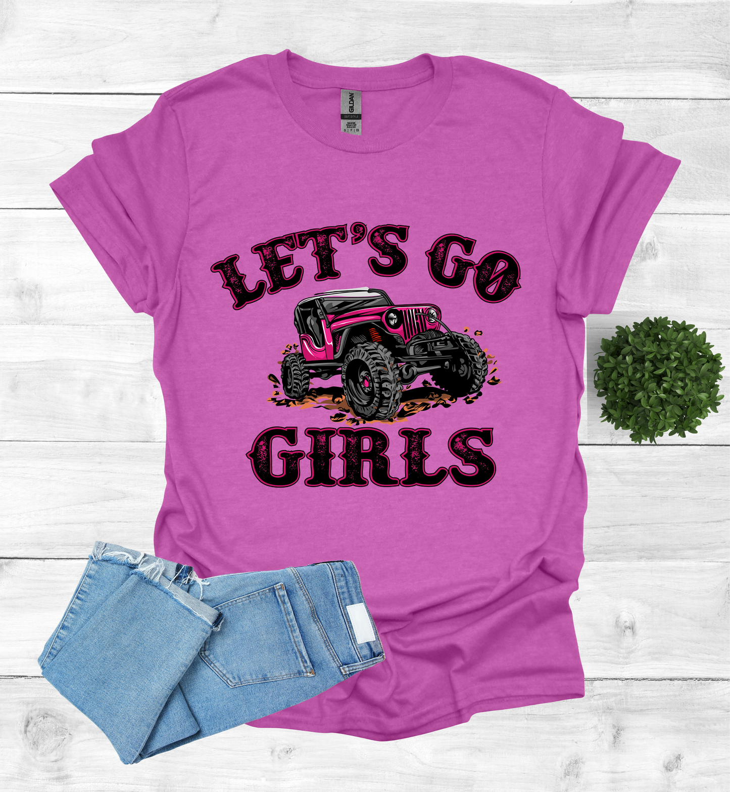 Let's Go Girls jeep mudding scene