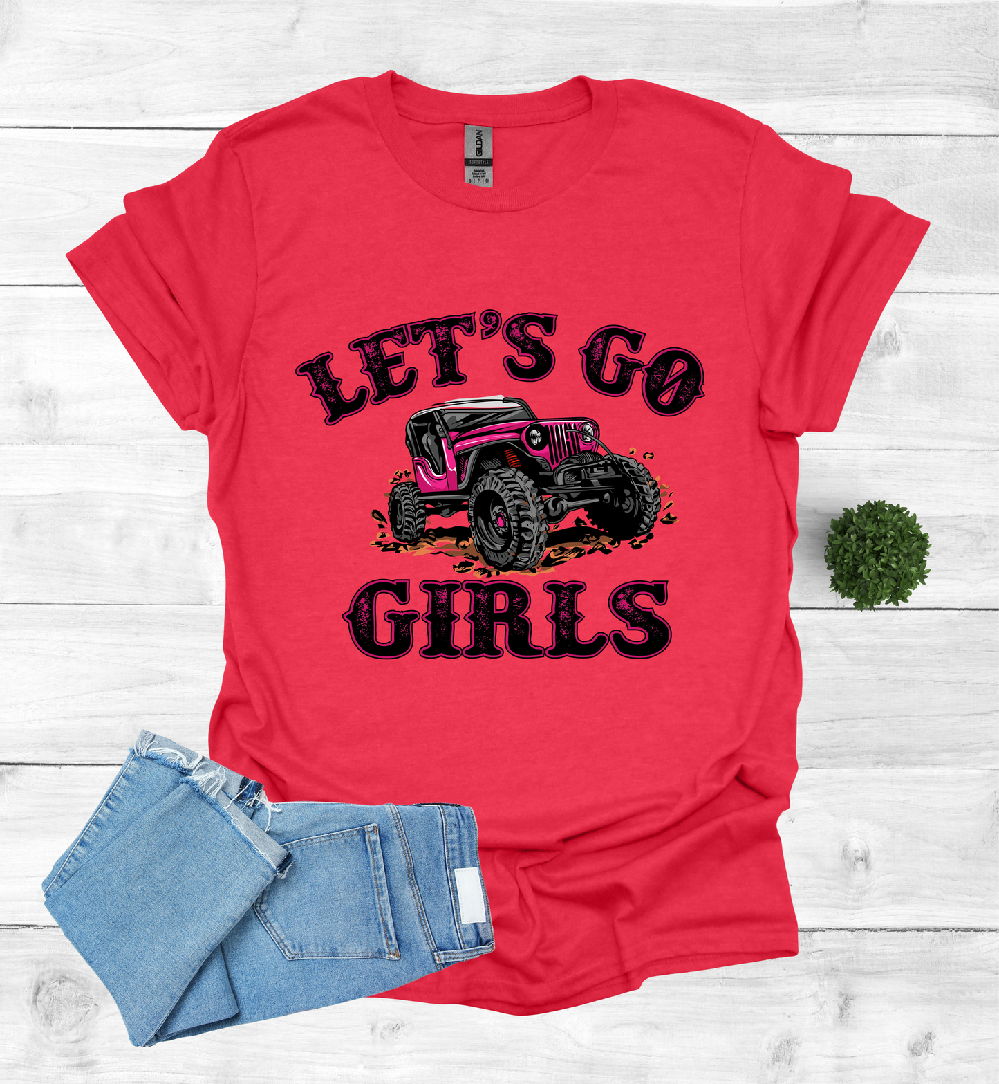 Let's Go Girls jeep mudding scene