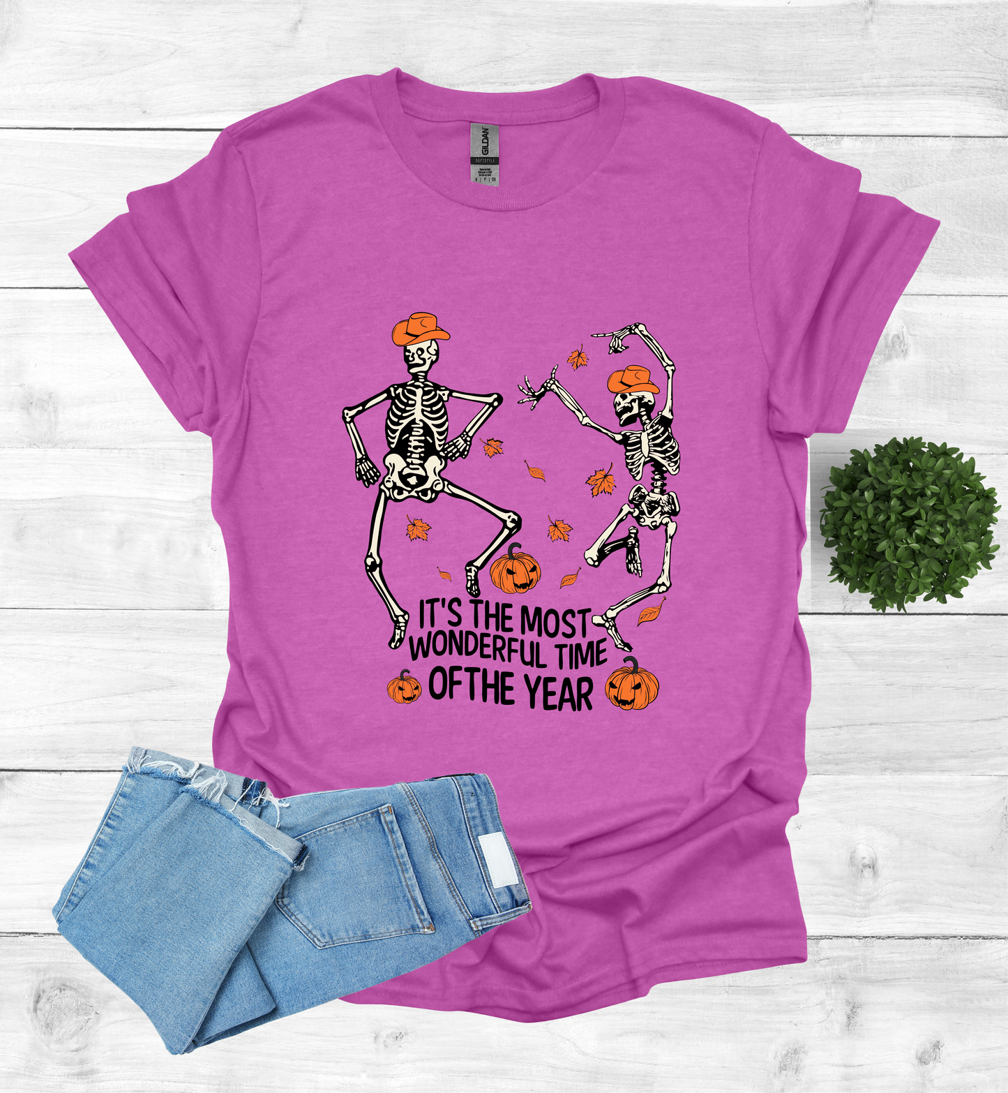 Halloween Skeletons dancing most wonderful time of Year