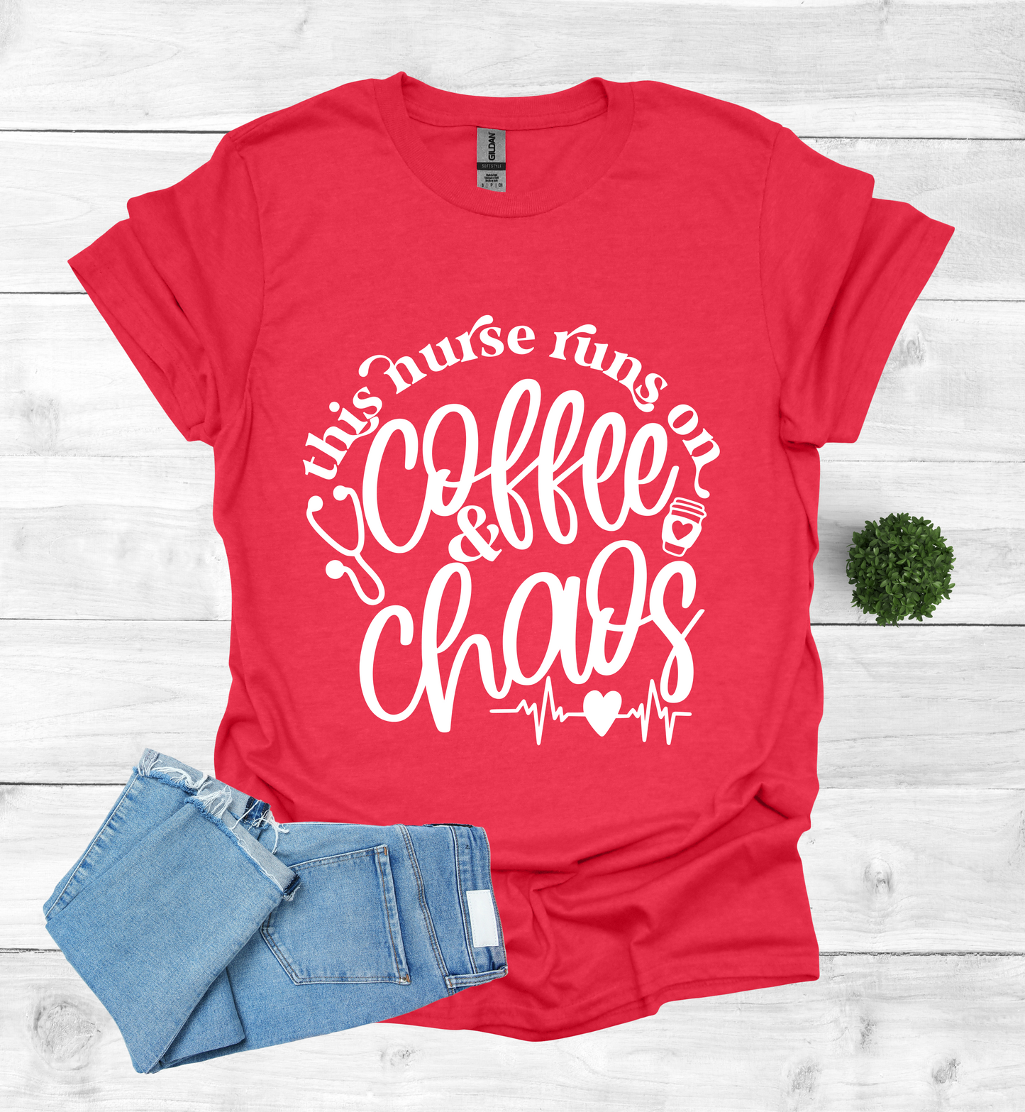 This Nurse Runs on Coffee and Chaos Shirt