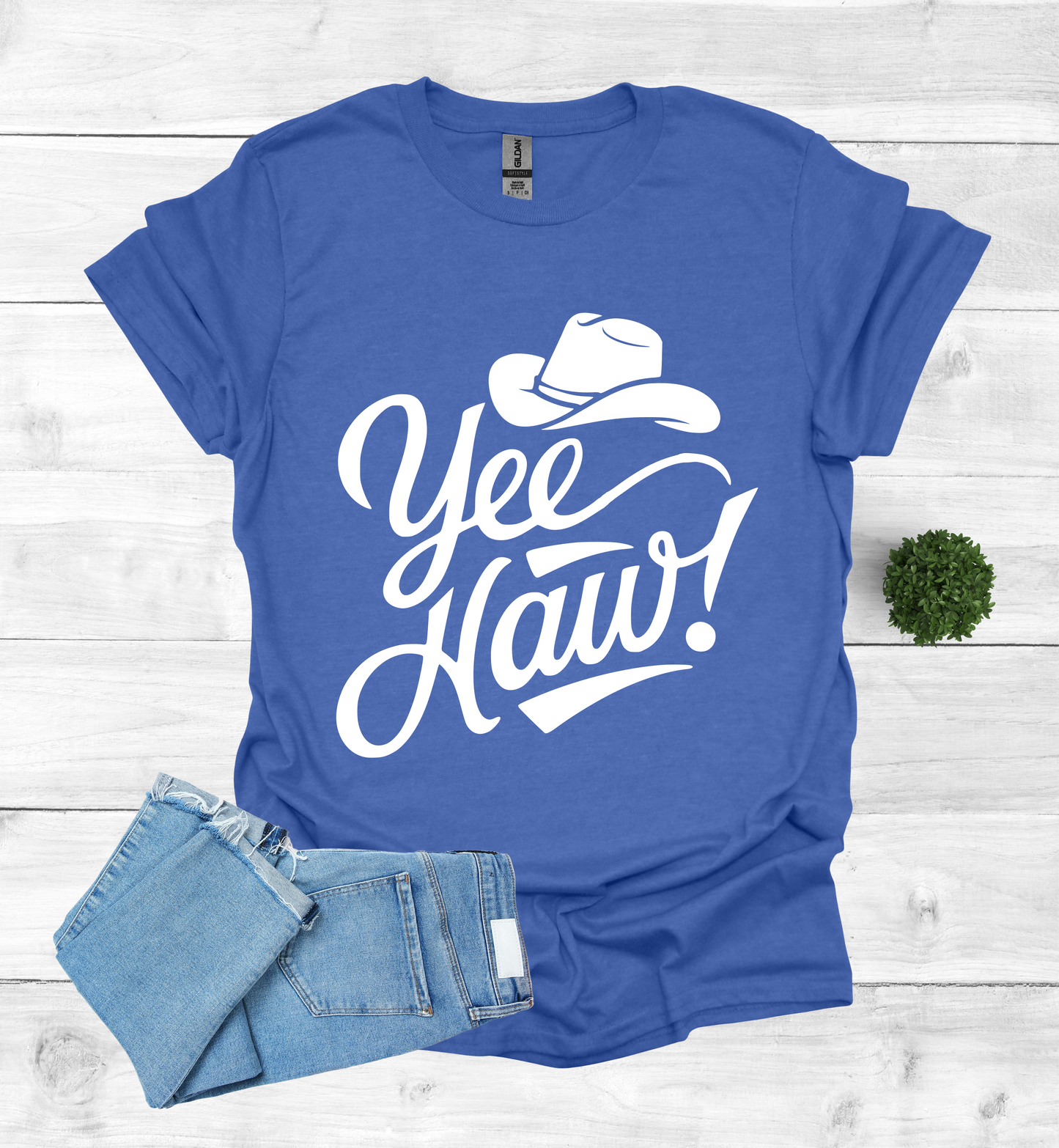 YEE HAW With A Cowboy Hat Shirt