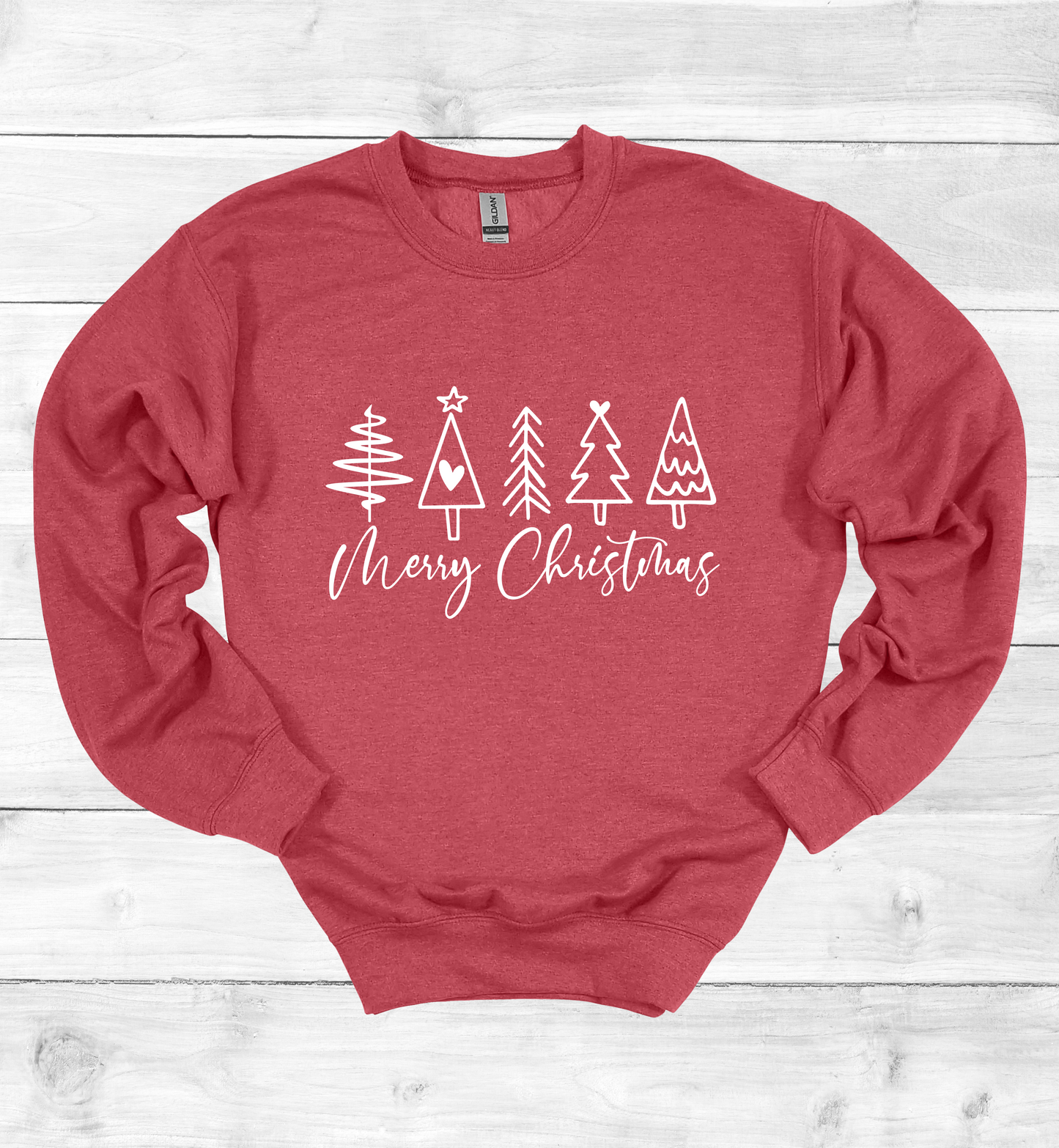 Merry Christmas and Trees Sweatshirt