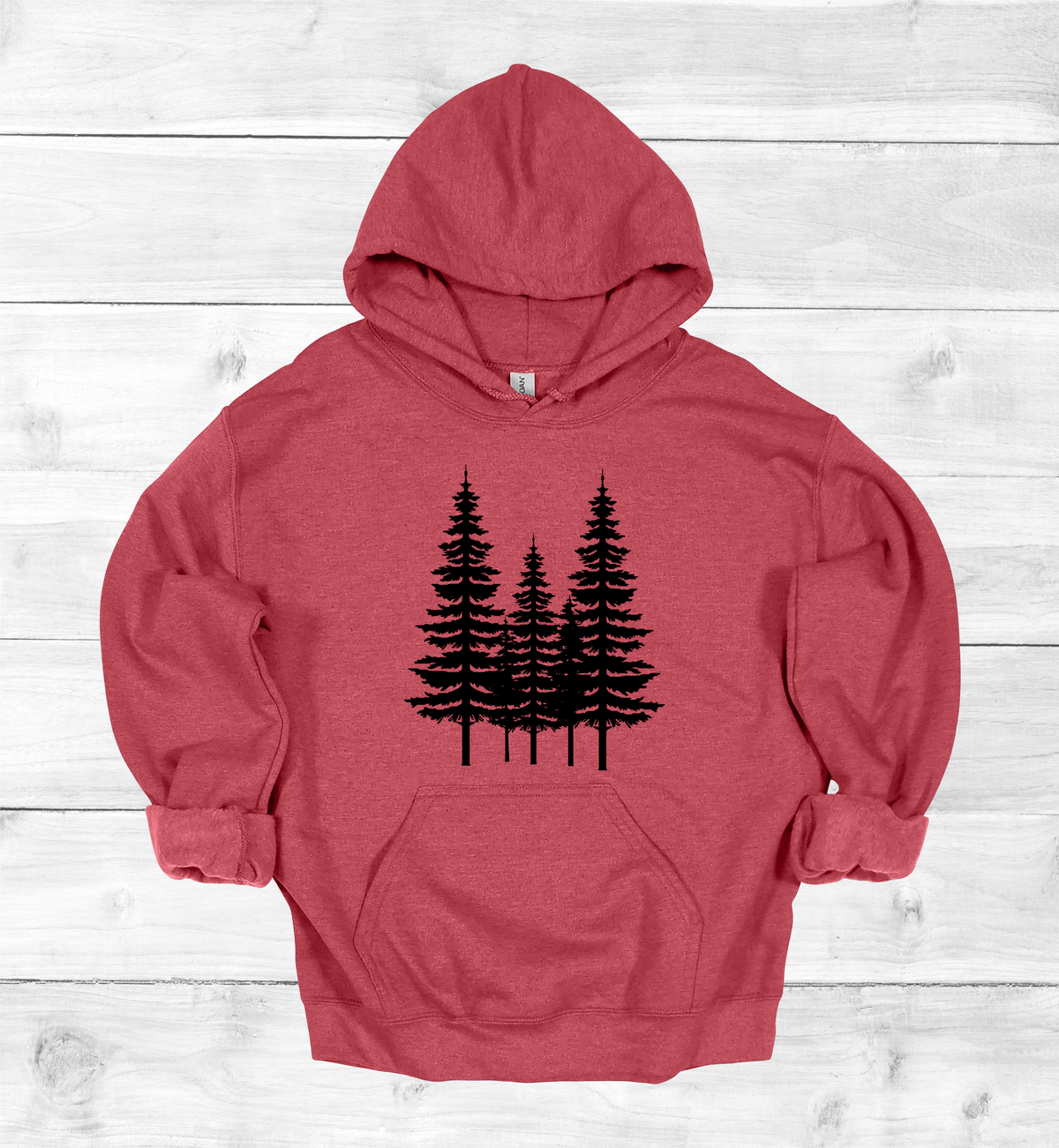 Forest Pine trees and single tree on the arms Sweatshirt