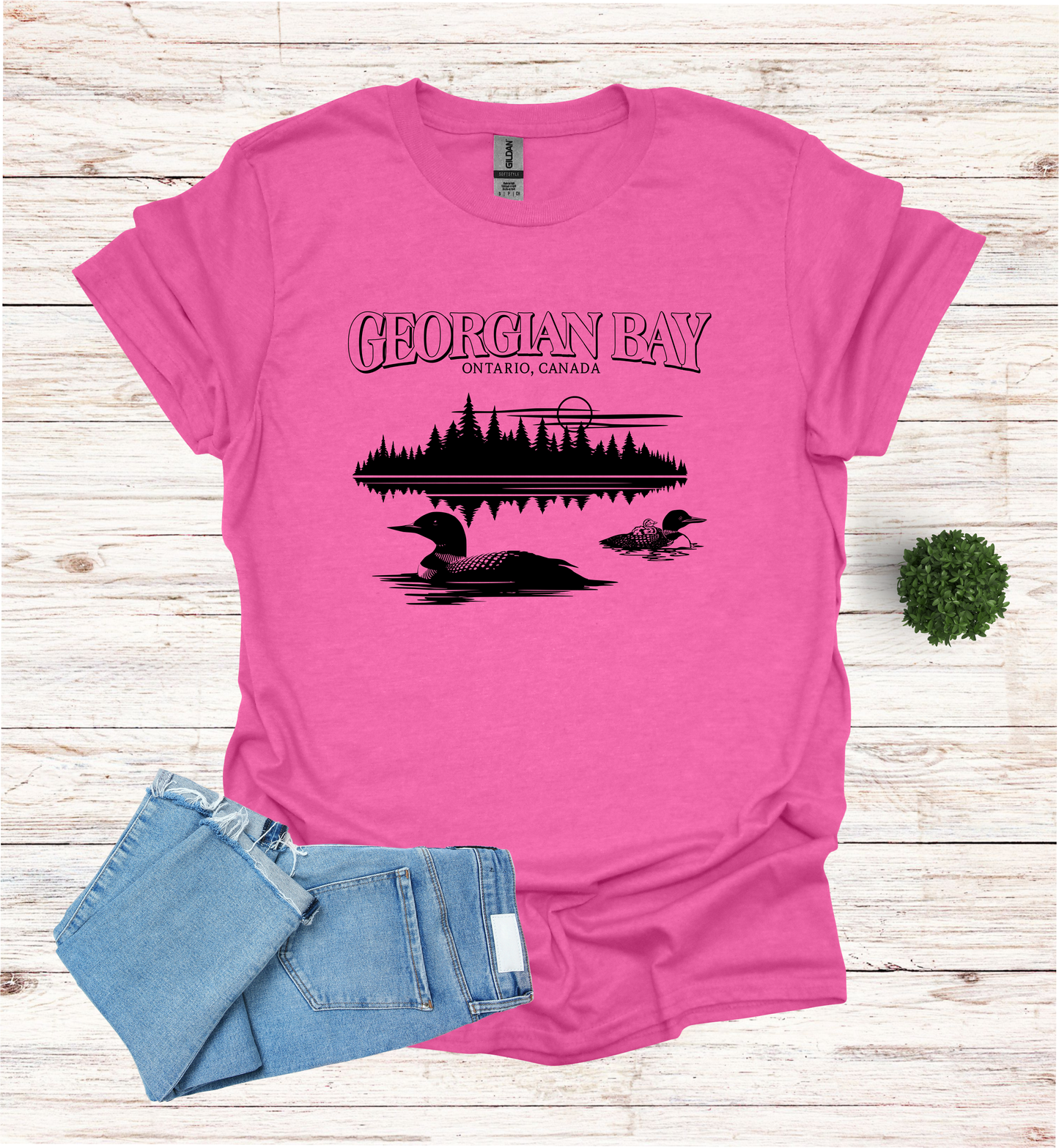 Georgian Bay with Loons T-Shirt