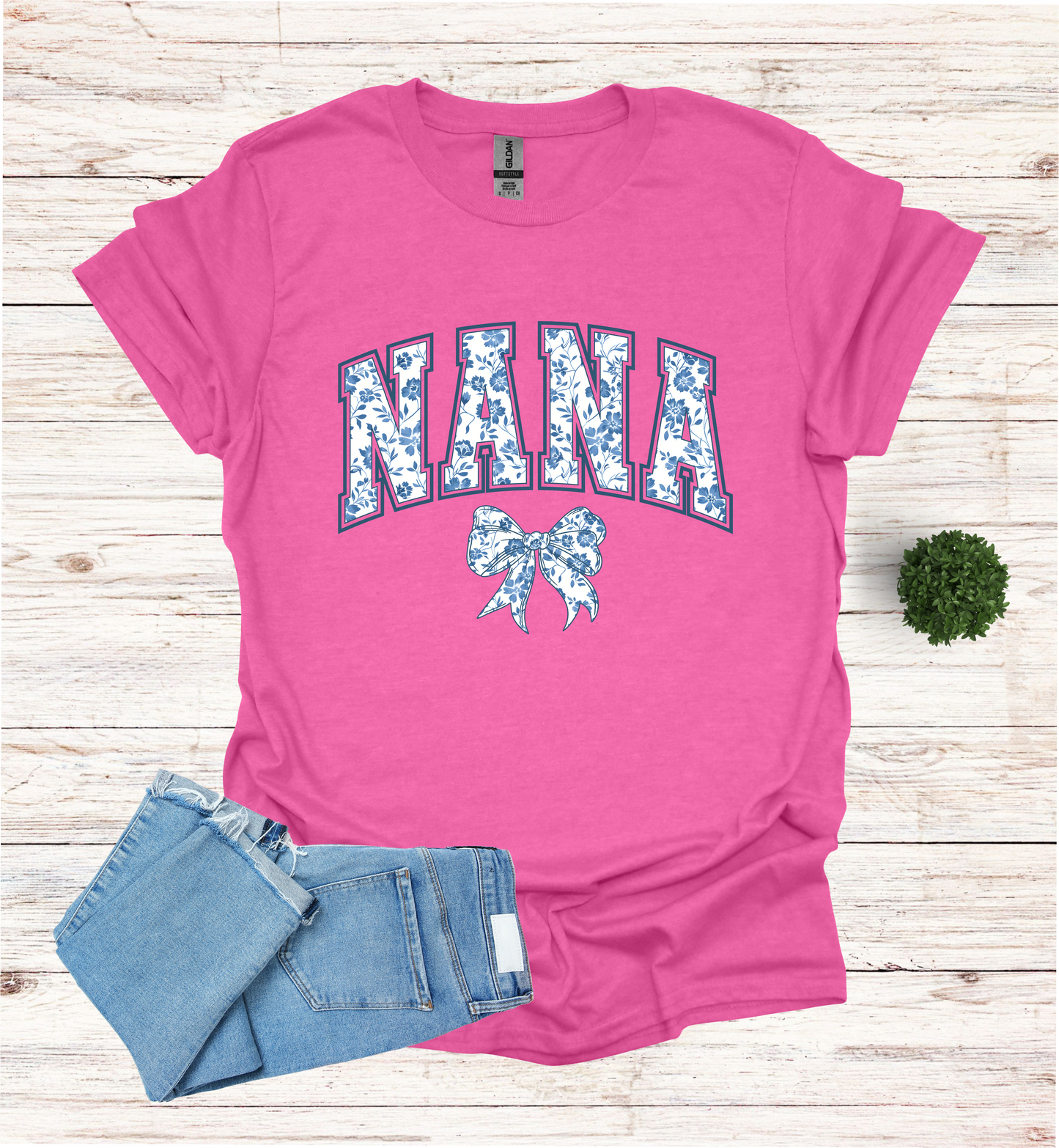 Nana Chinoiserie Blue Coquette T-Shirt