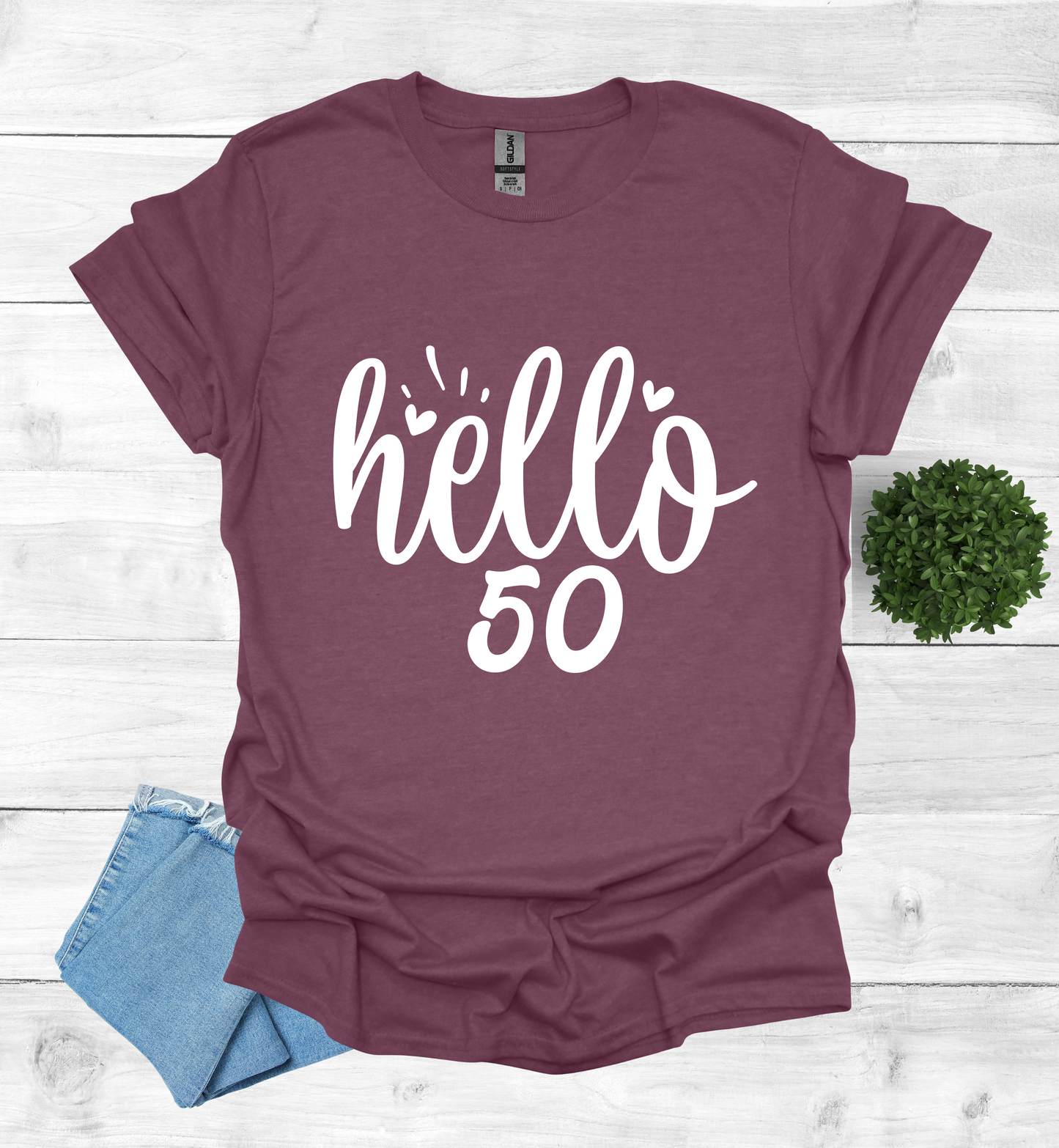 Hello 50 Birthday Shirt