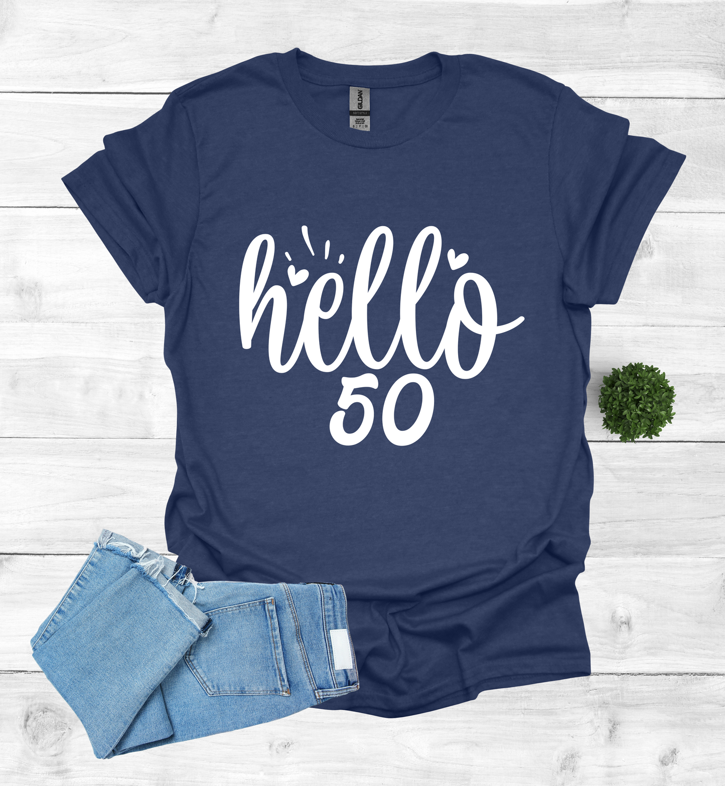 Hello 50 Birthday Shirt