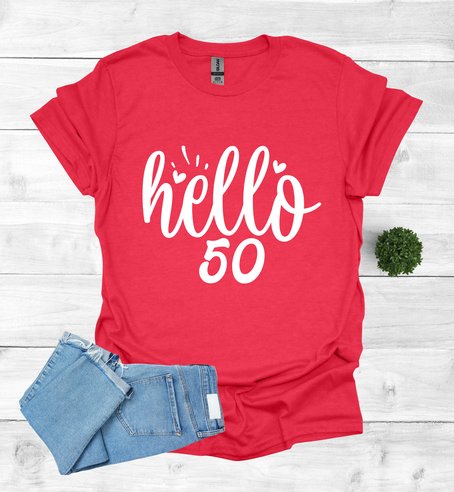 Hello 50 Birthday Shirt