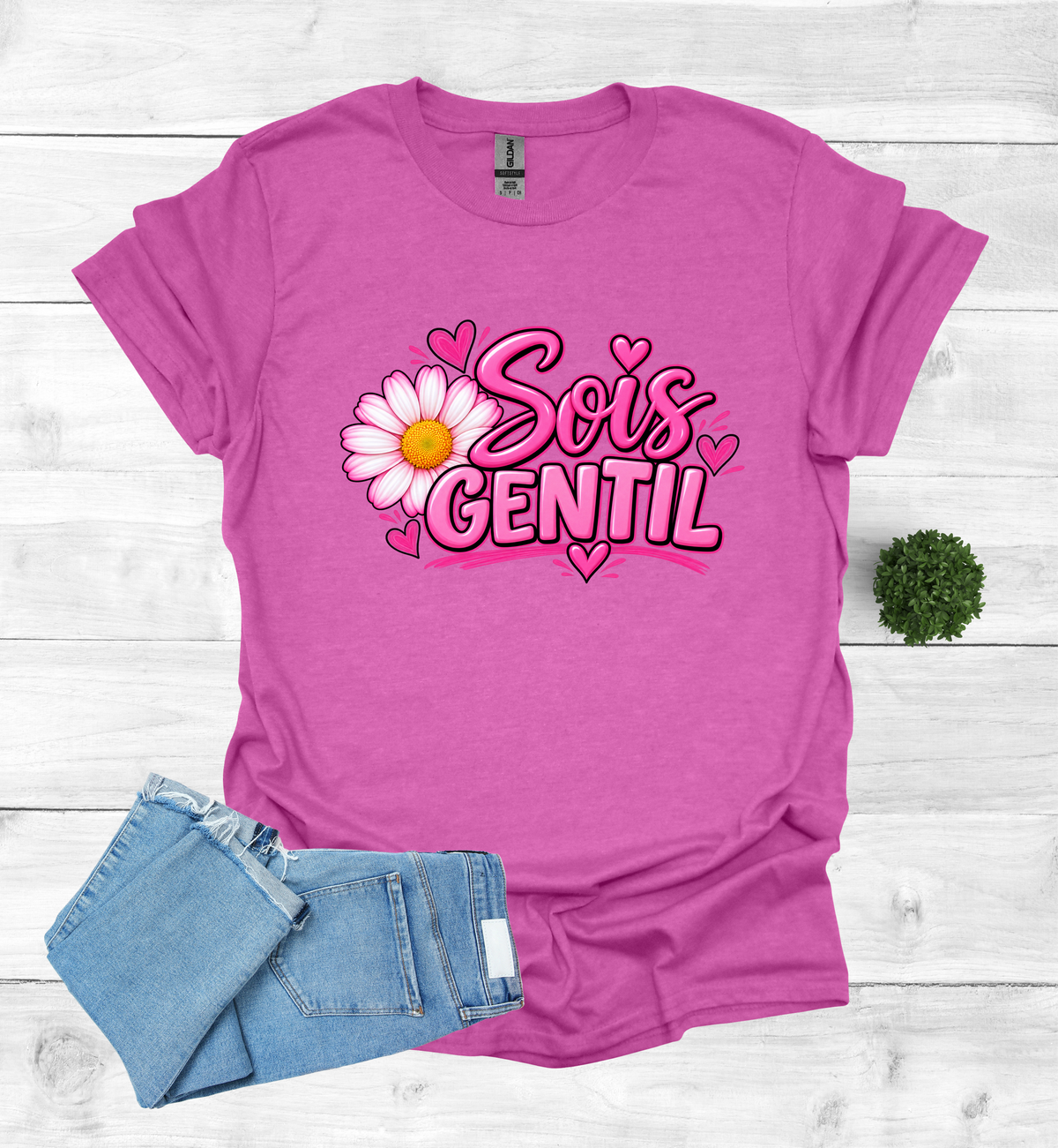 Sois Gentil, Be kind T-Shirt raising awareness