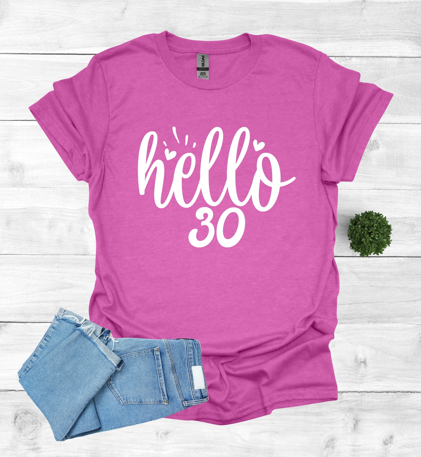 Hello 30 Birthday Shirt