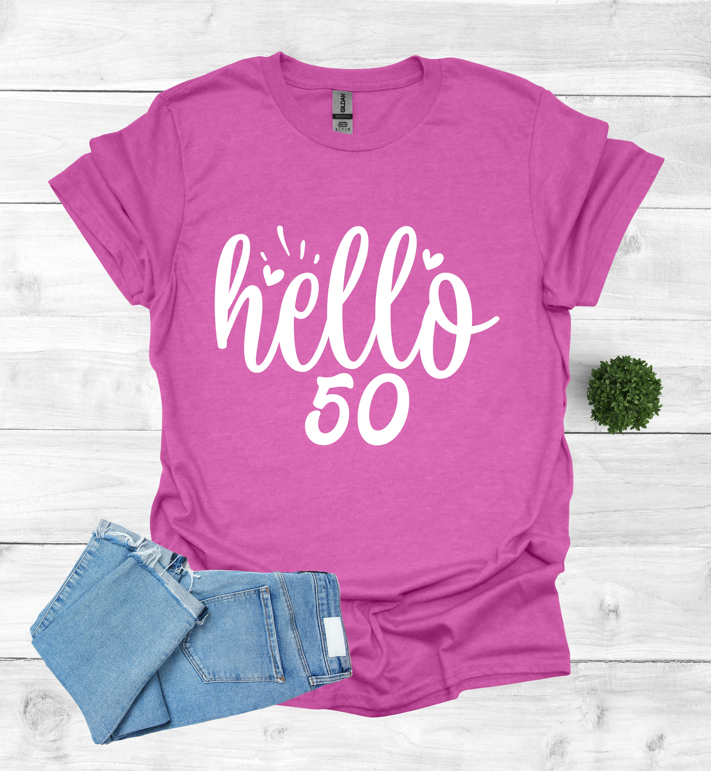 Hello 50 Birthday Shirt