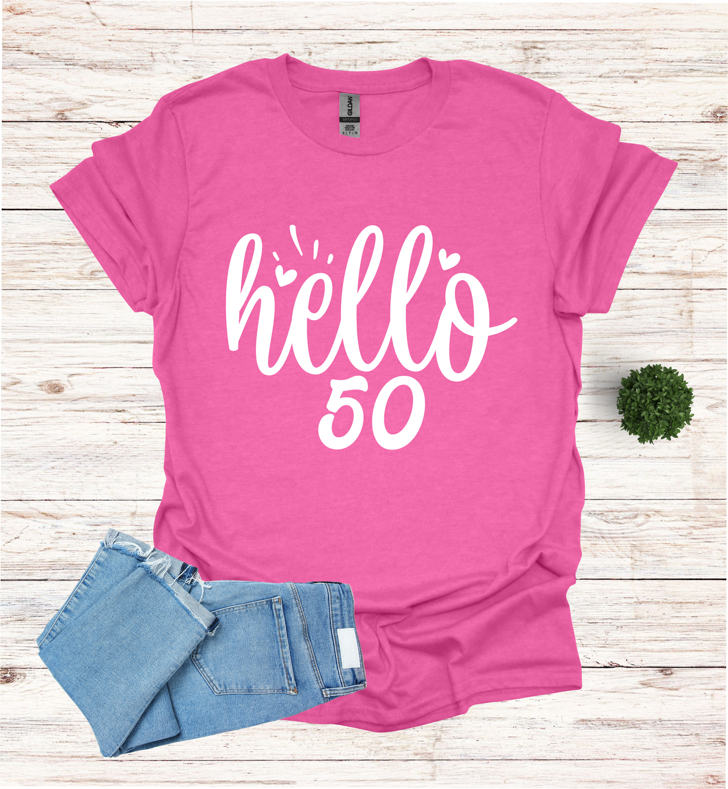 Hello 50 Birthday Shirt