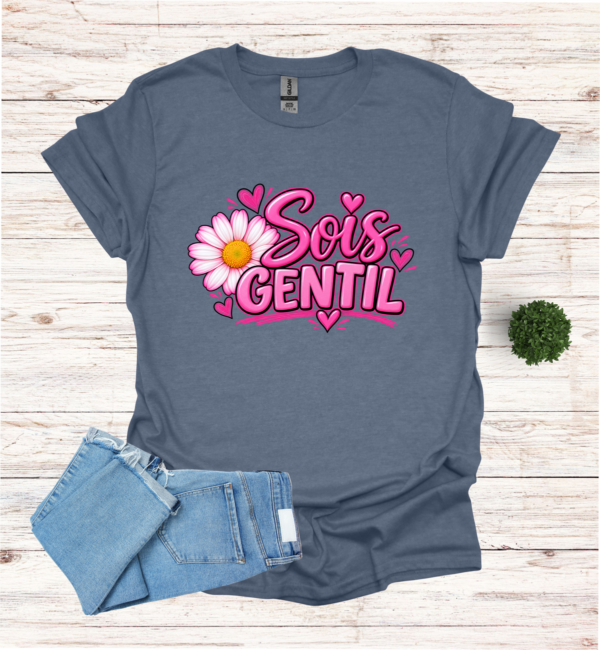 Sois Gentil, Be kind T-Shirt raising awareness