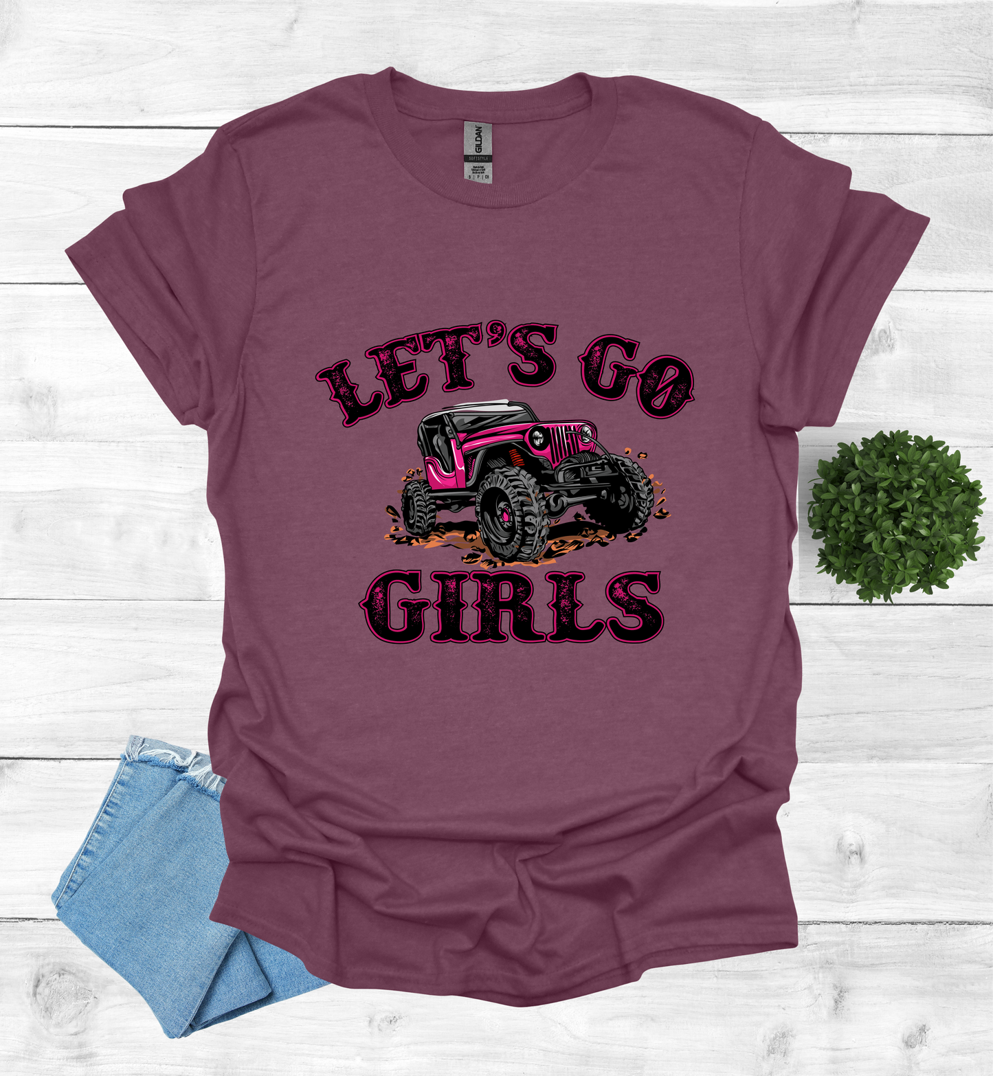 Let's Go Girls jeep mudding scene