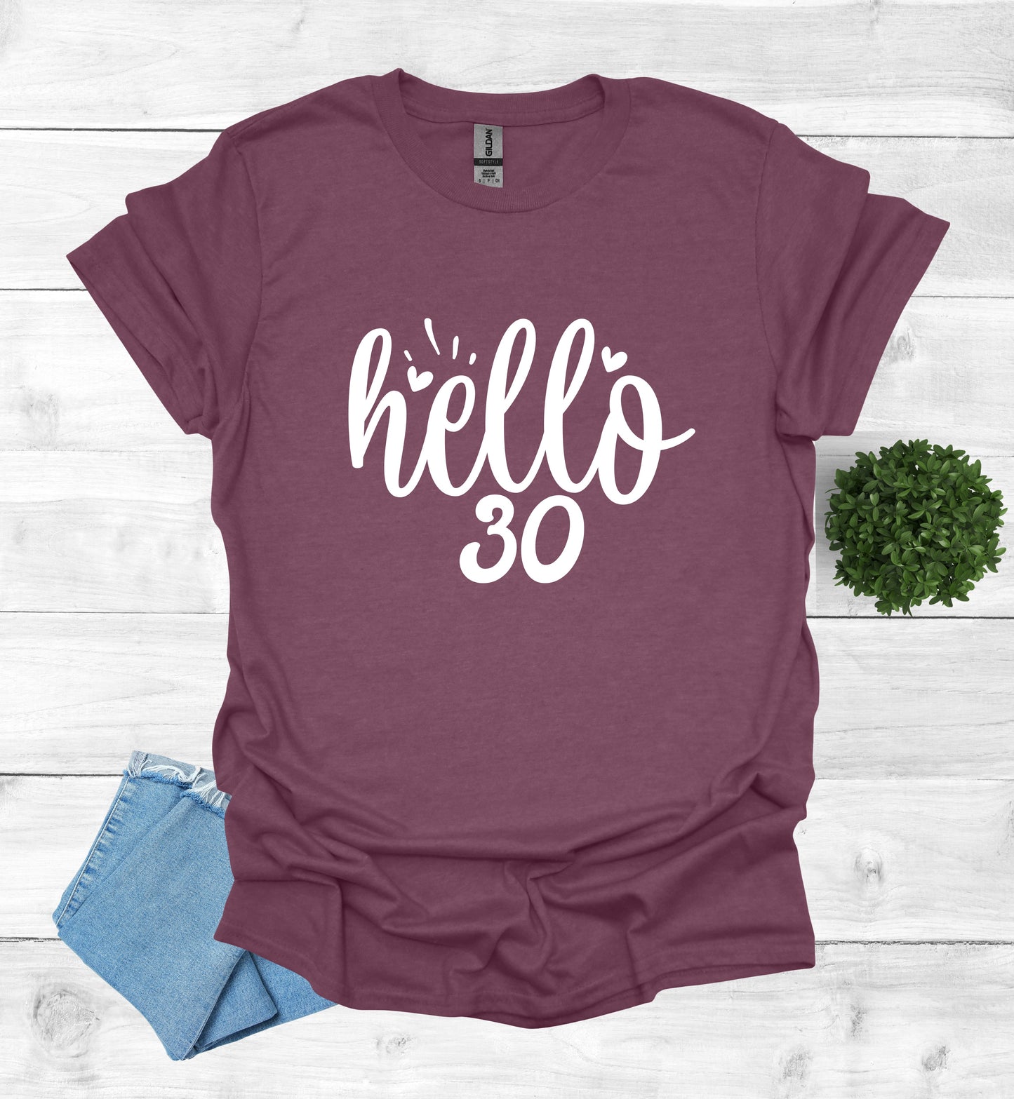 Hello 30 Birthday Shirt