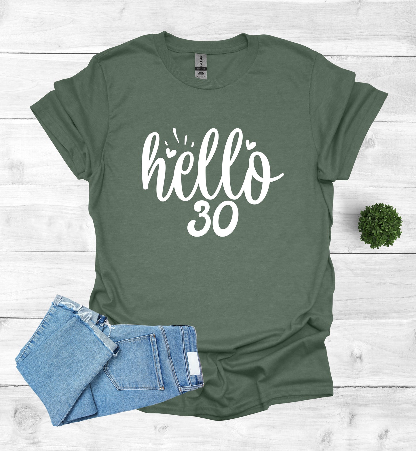 Hello 30 Birthday Shirt