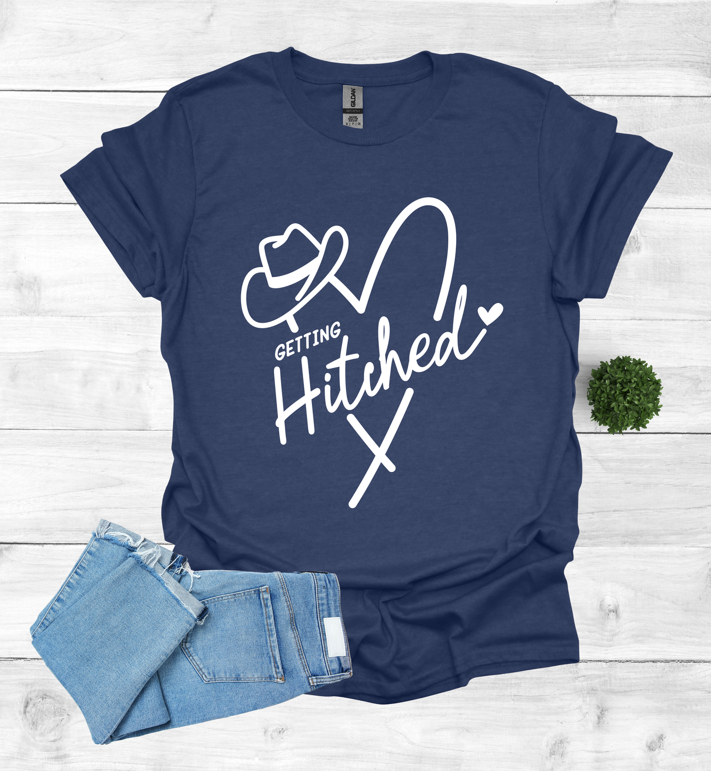 Getting Hitched and Heart shape and cowboy hat