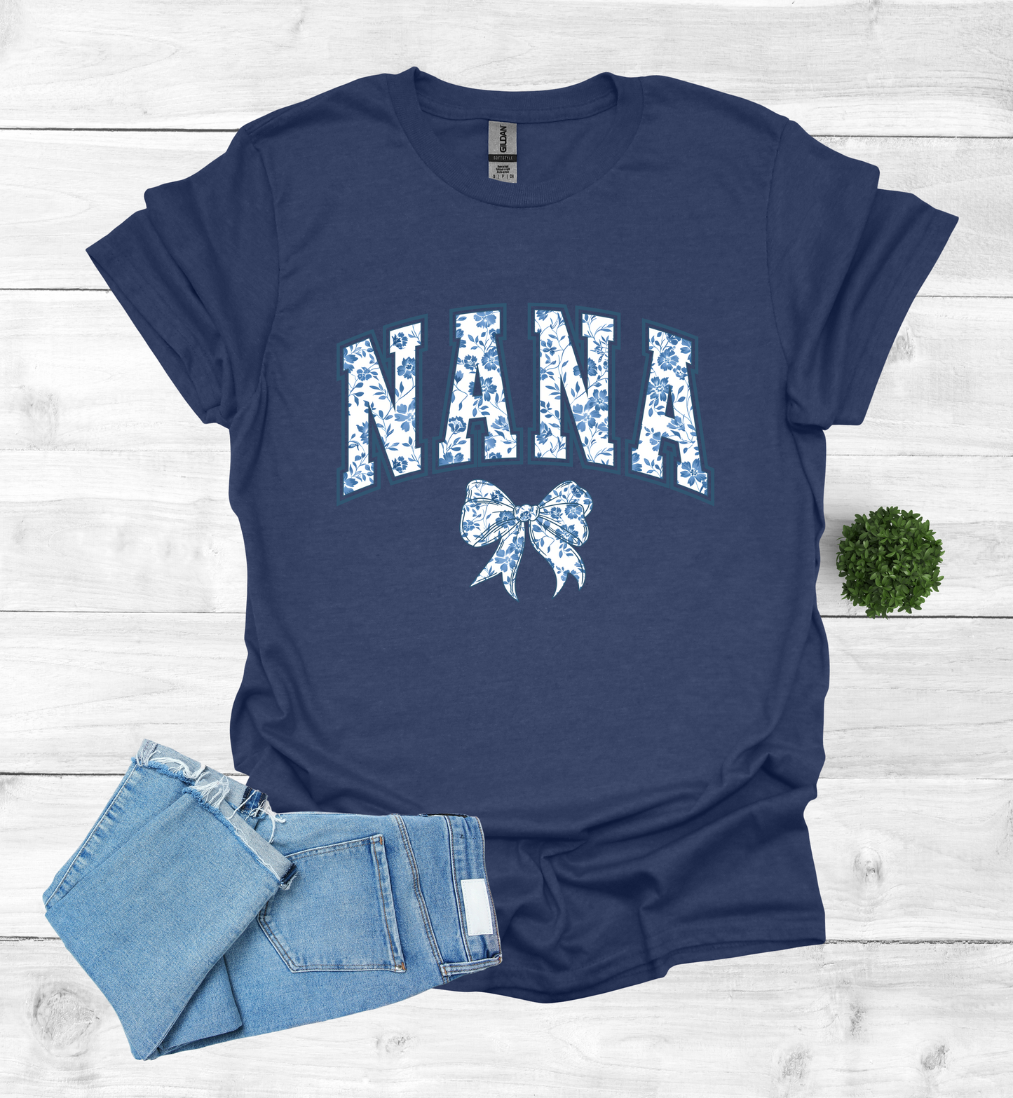 Nana Chinoiserie Blue Coquette T-Shirt