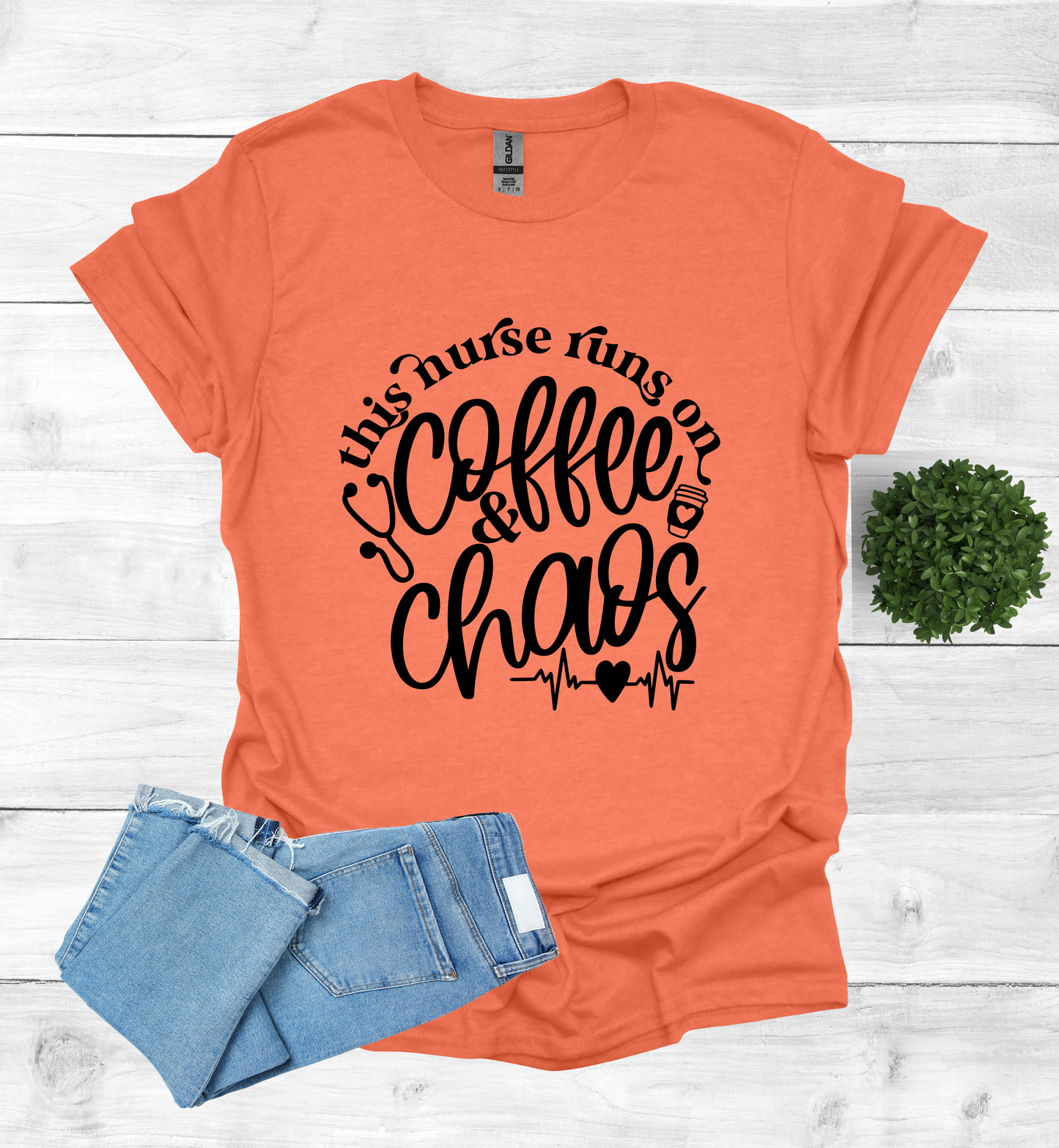 This Nurse Runs on Coffee and Chaos Shirt