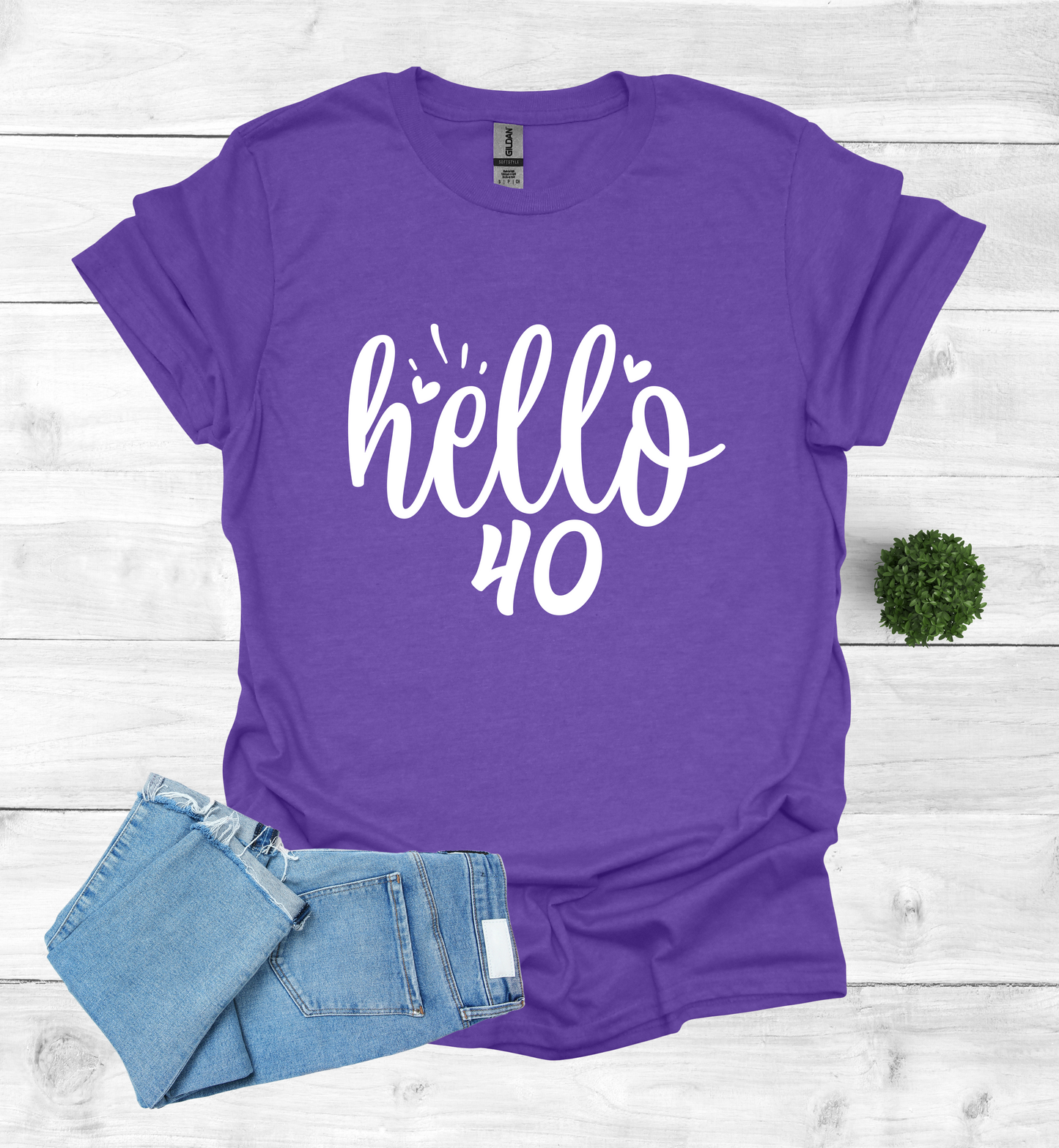 Hello 40 Birthday Shirt