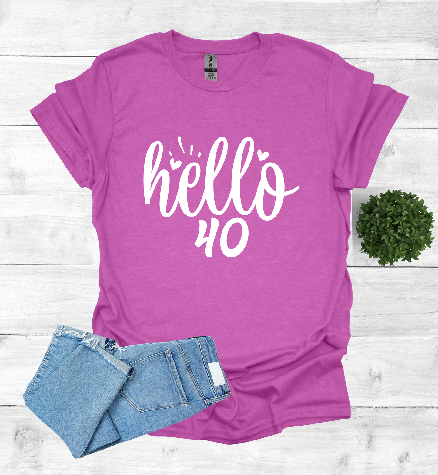 Hello 40 Birthday Shirt