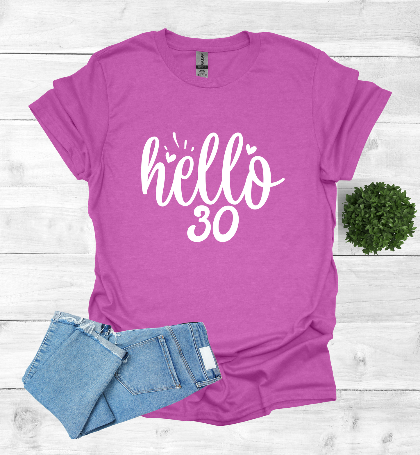 Hello 30 Birthday Shirt