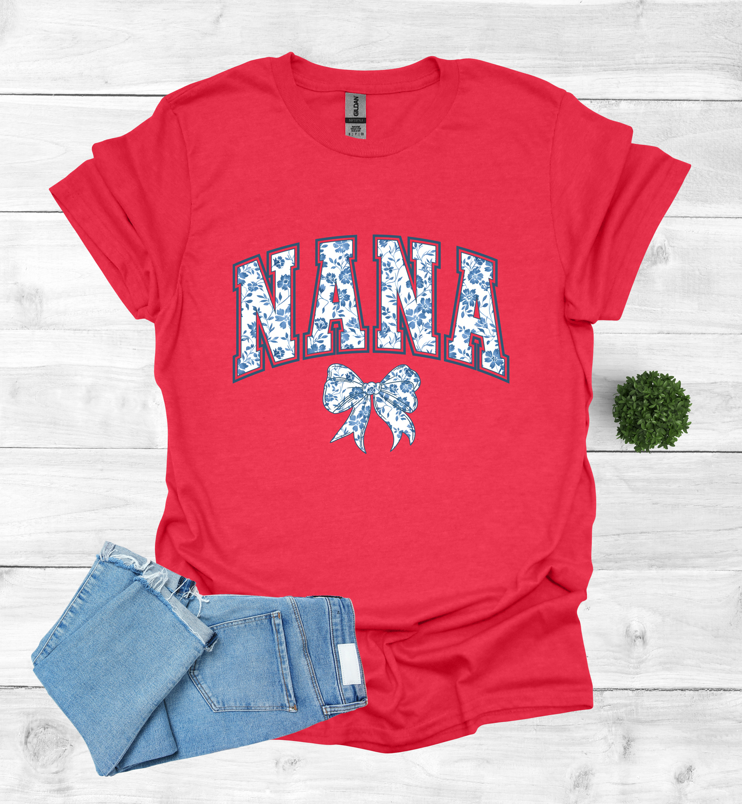 Nana Chinoiserie Blue Coquette T-Shirt
