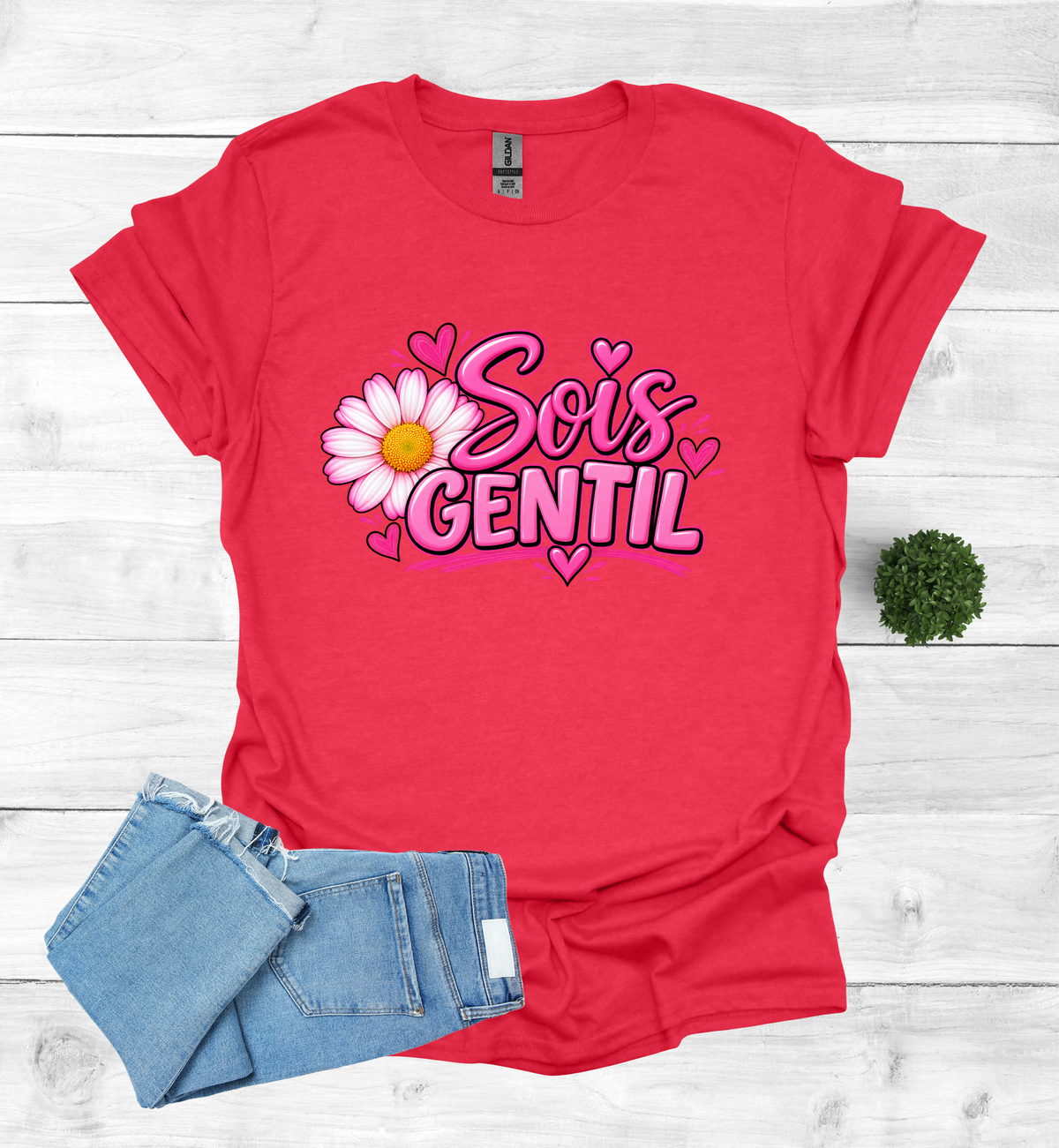 Sois Gentil, Be kind T-Shirt raising awareness