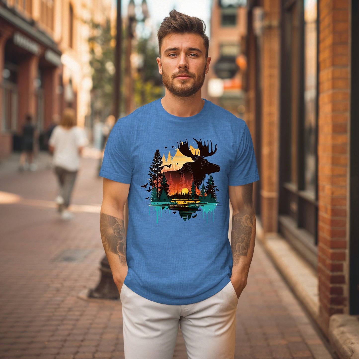 Colorful Moose T-Shirt