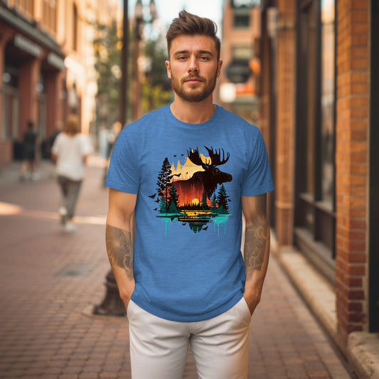 Colorful Moose T-Shirt