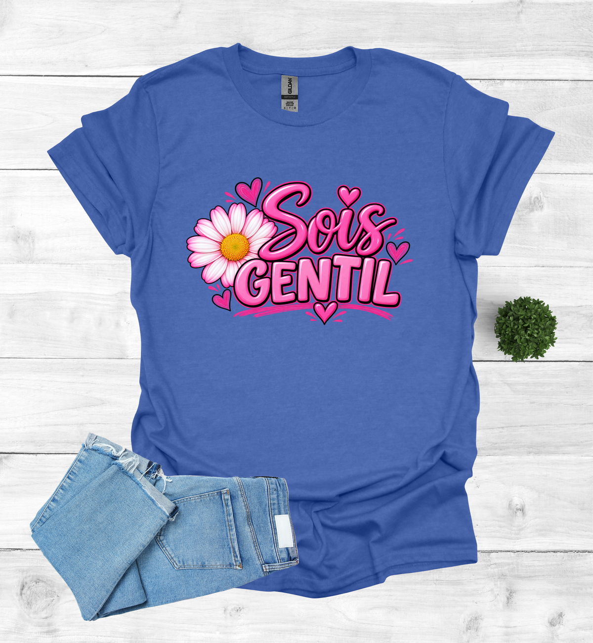 Sois Gentil, Be kind T-Shirt raising awareness
