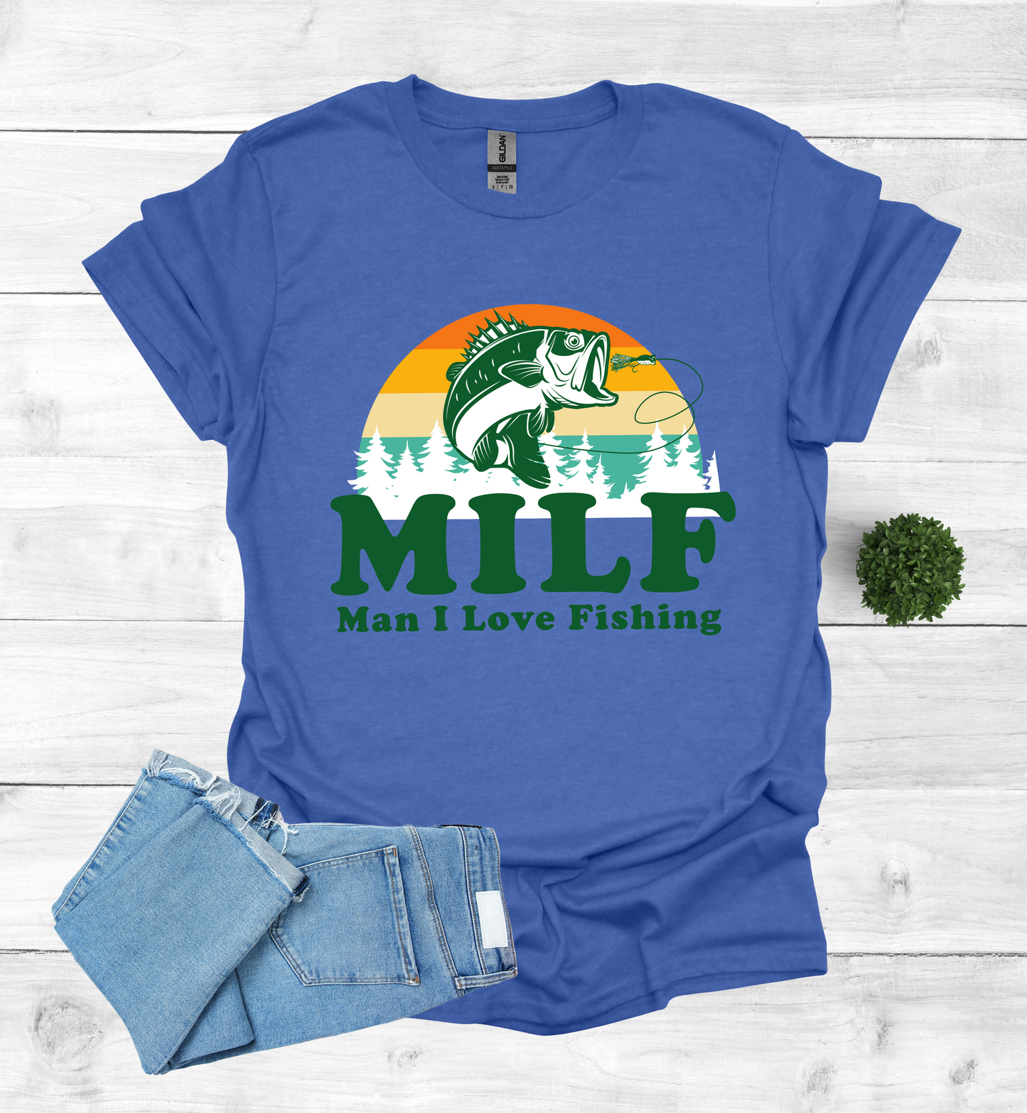 Vintage design MILF man I love fishing