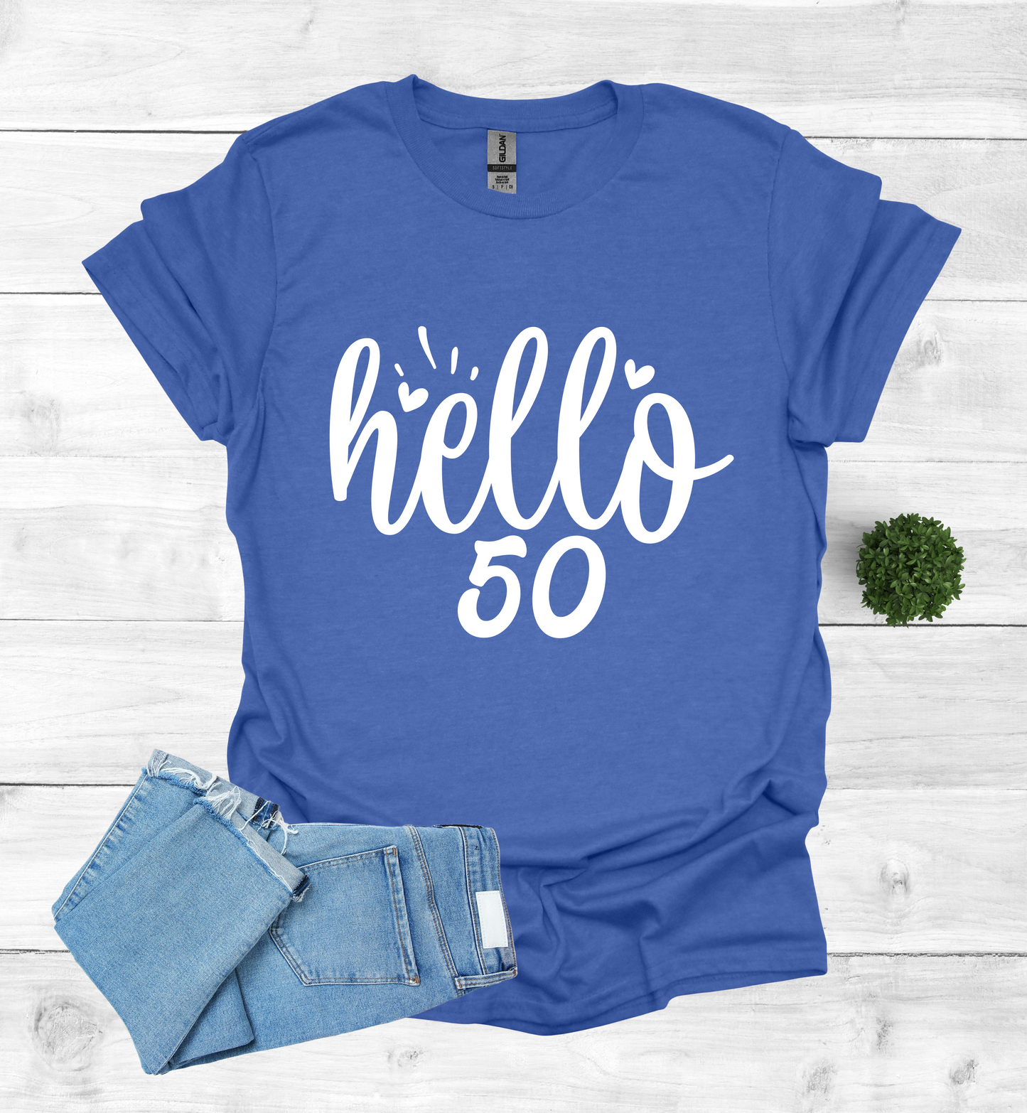 Hello 50 Birthday Shirt