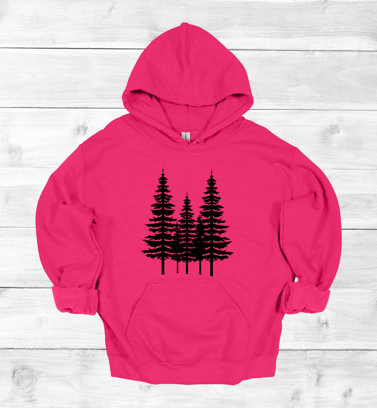 Forest Pine trees and single tree on the arms Sweatshirt
