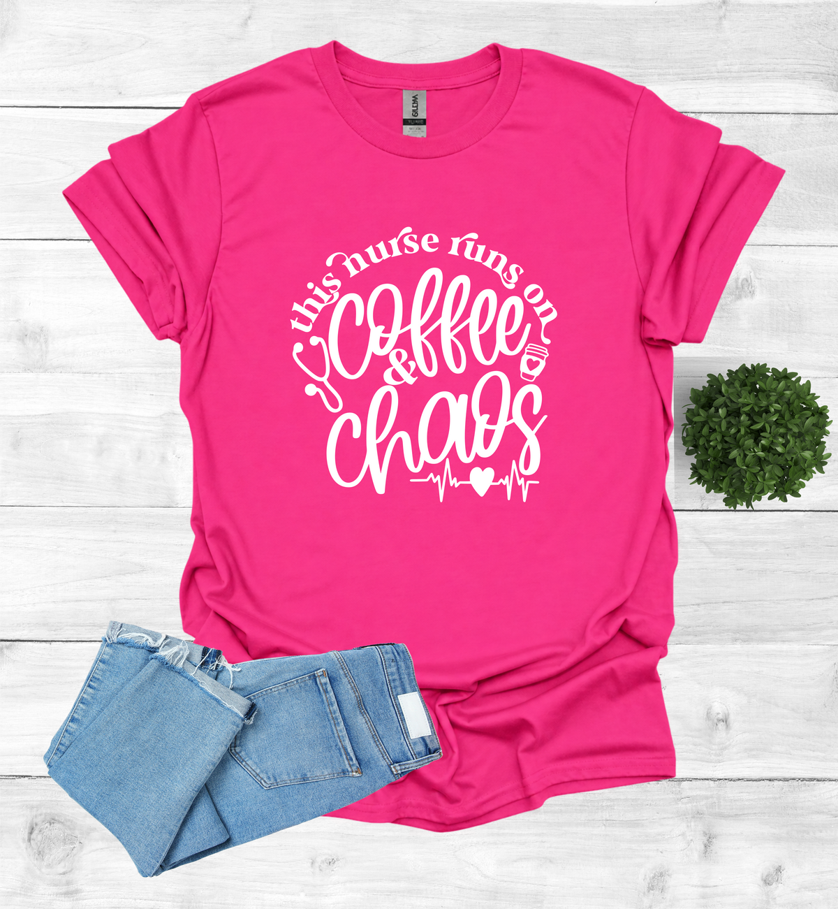 This Nurse Runs on Coffee and Chaos Shirt