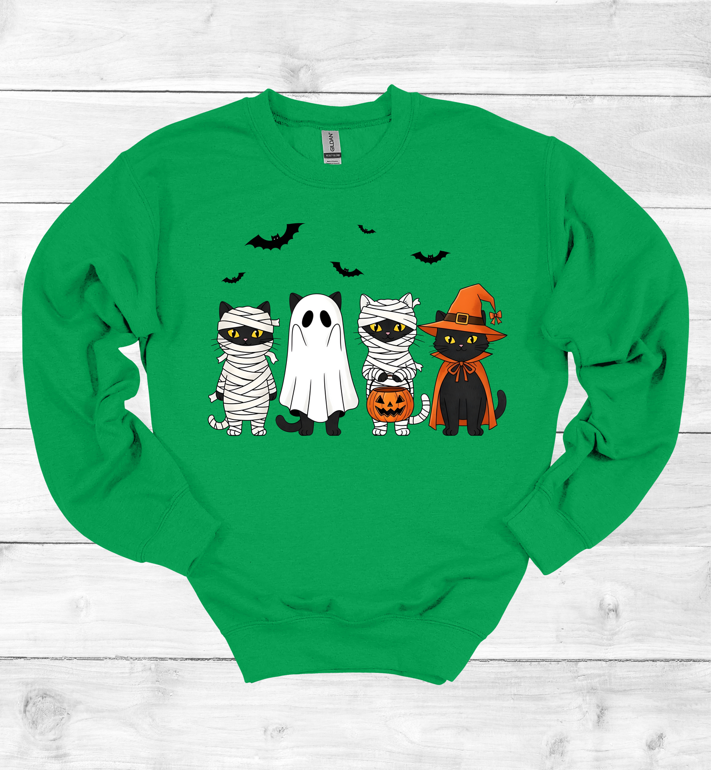 Halloween Cats with costumes Sweatshirt