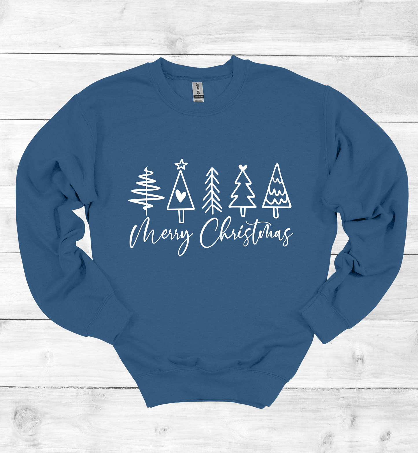 Merry Christmas and Trees Sweatshirt