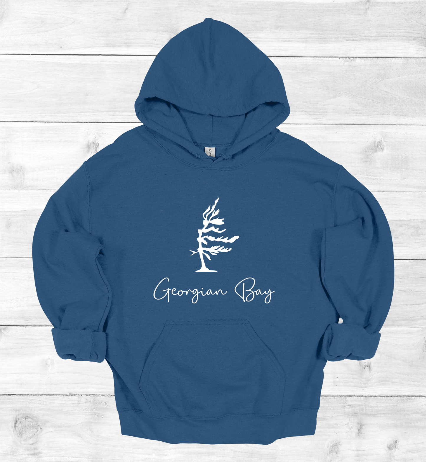 Georgian Bay Wind swept pine tree hoodie