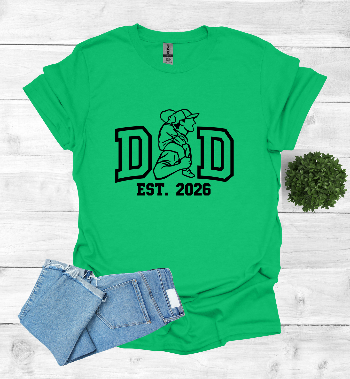 Dad EST 2026 shirt