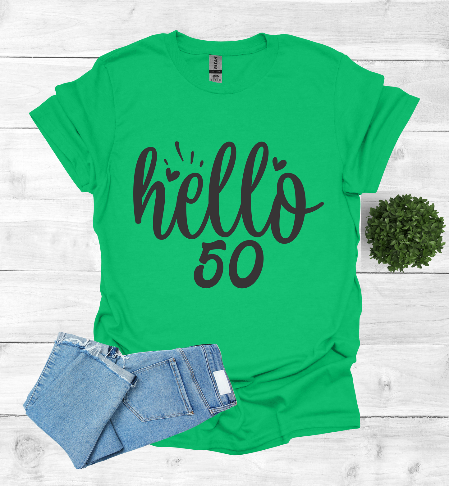 Hello 50 Birthday Shirt