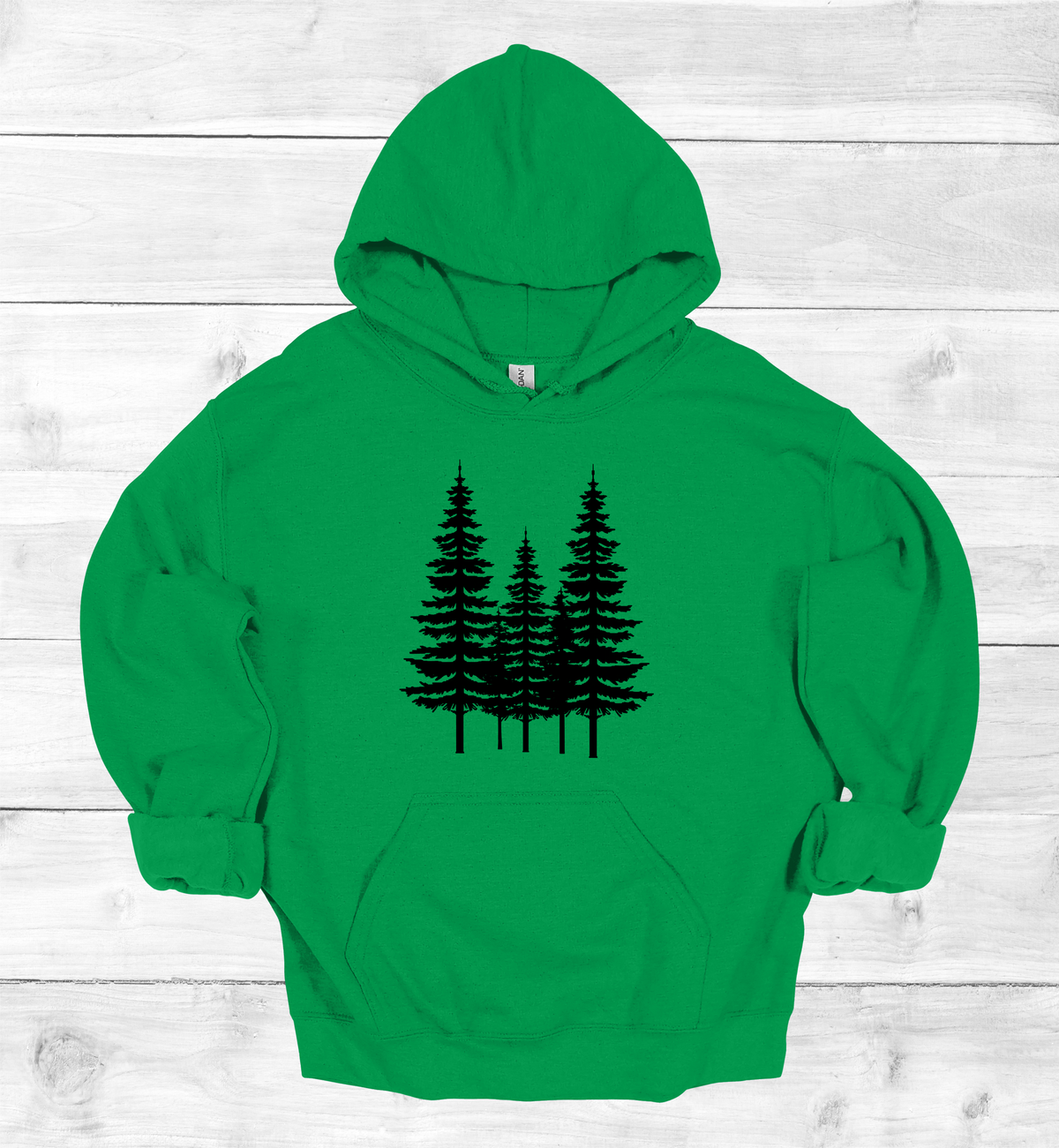 Forest Pine trees and single tree on the arms Sweatshirt