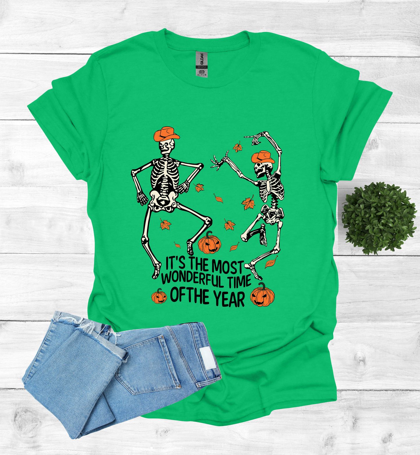 Halloween Skeletons dancing most wonderful time of Year