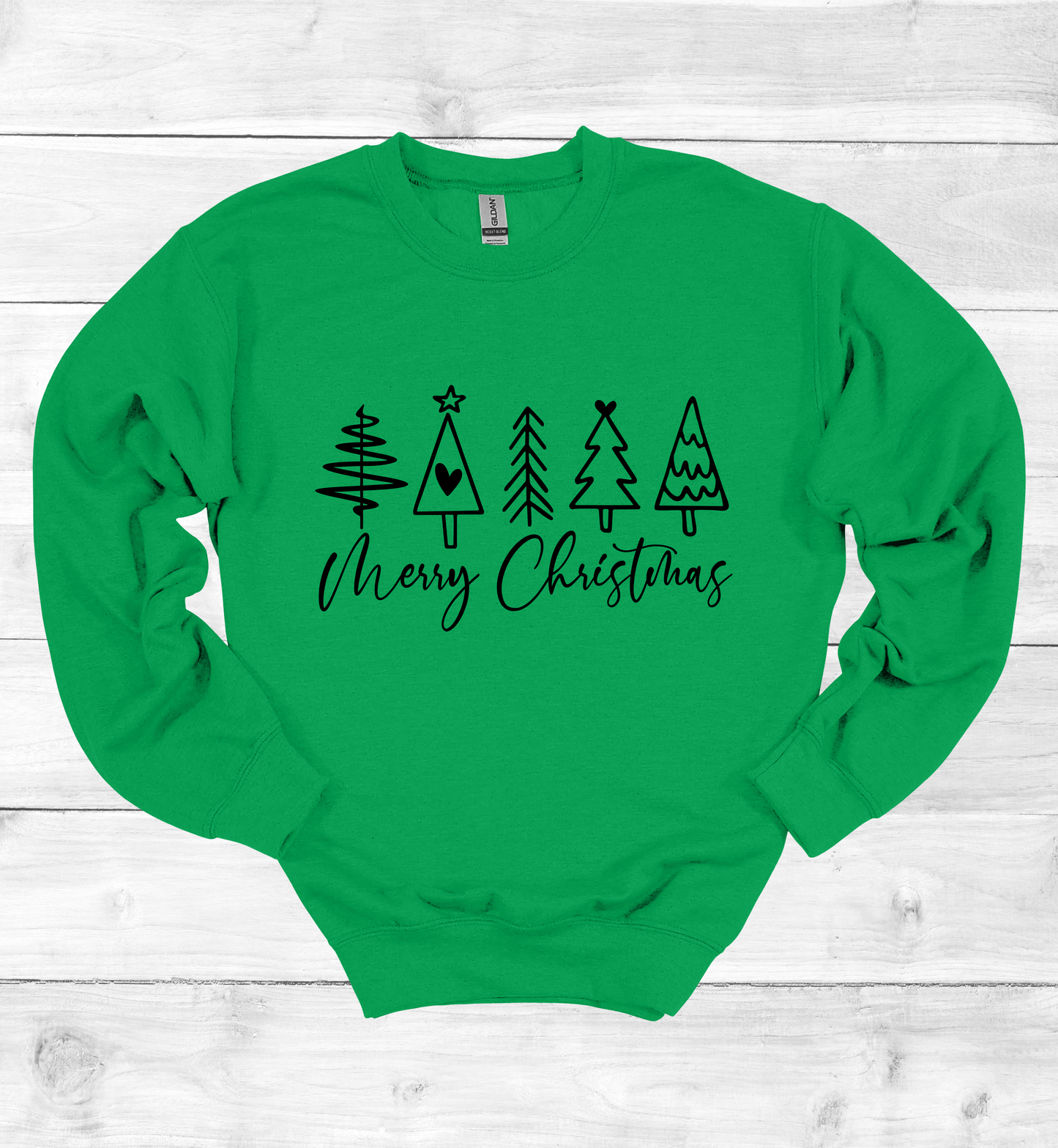 Merry Christmas and Trees Sweatshirt