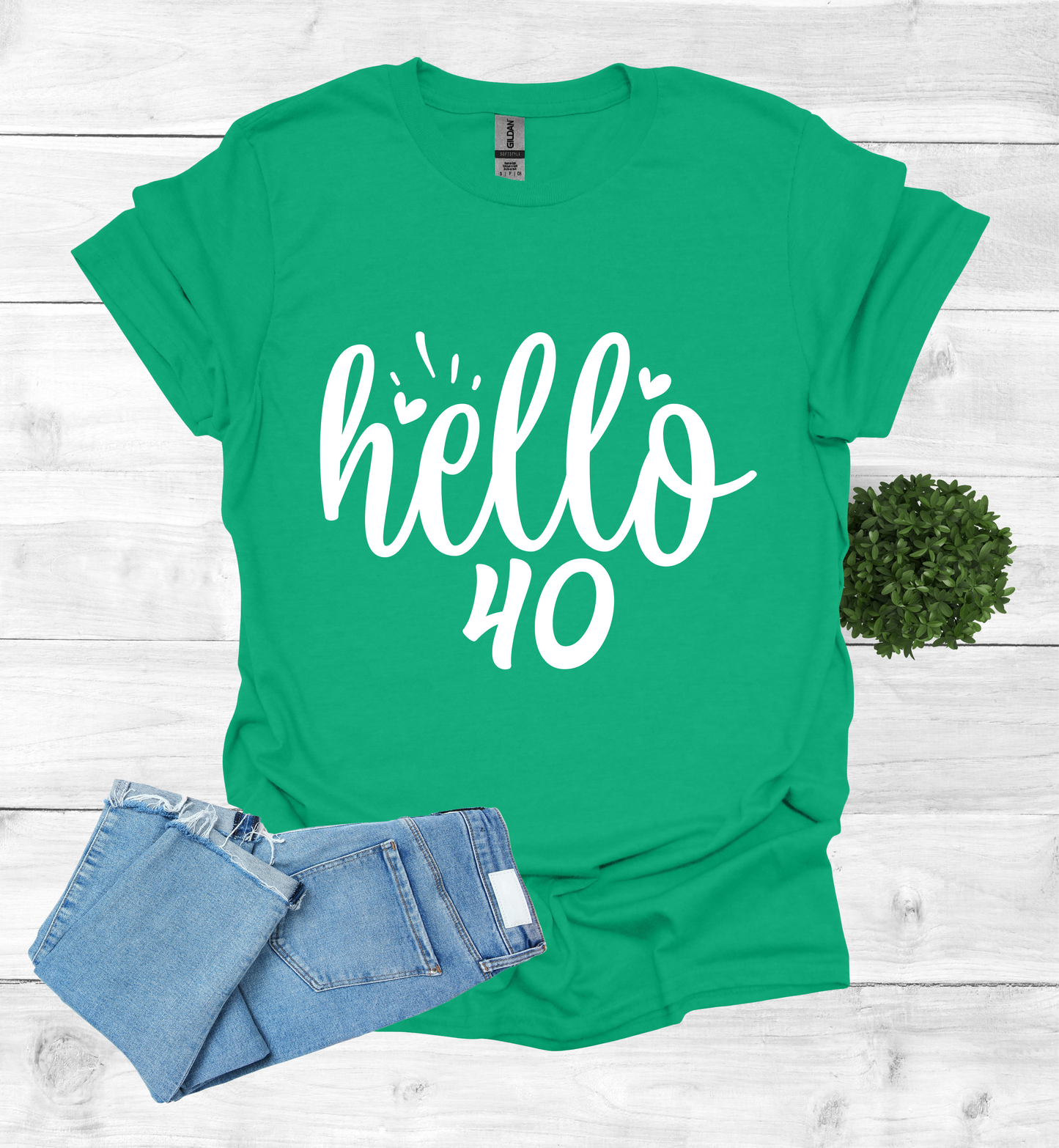 Hello 40 Birthday Shirt