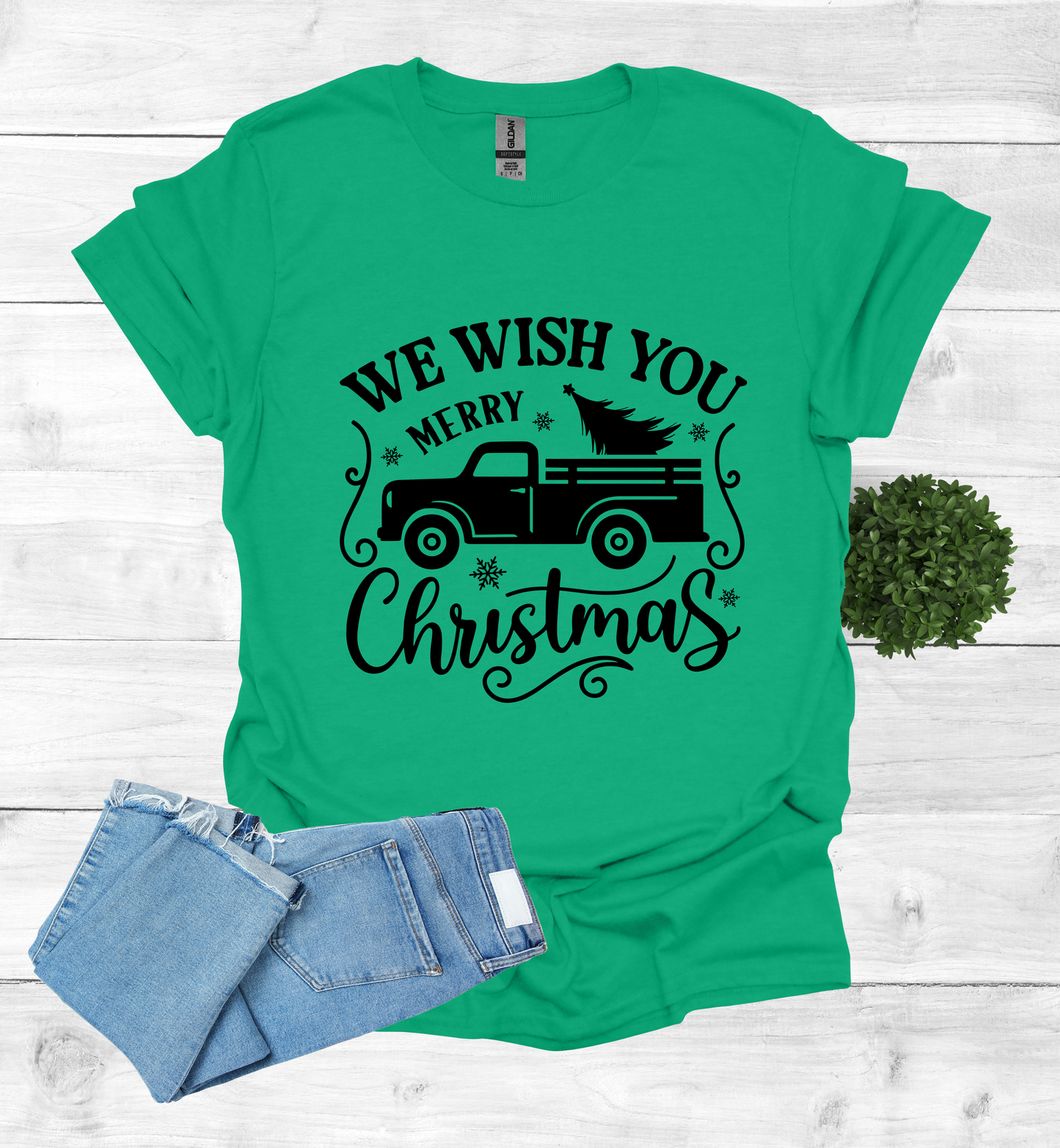 Vintage Truck with a Christmas Tree