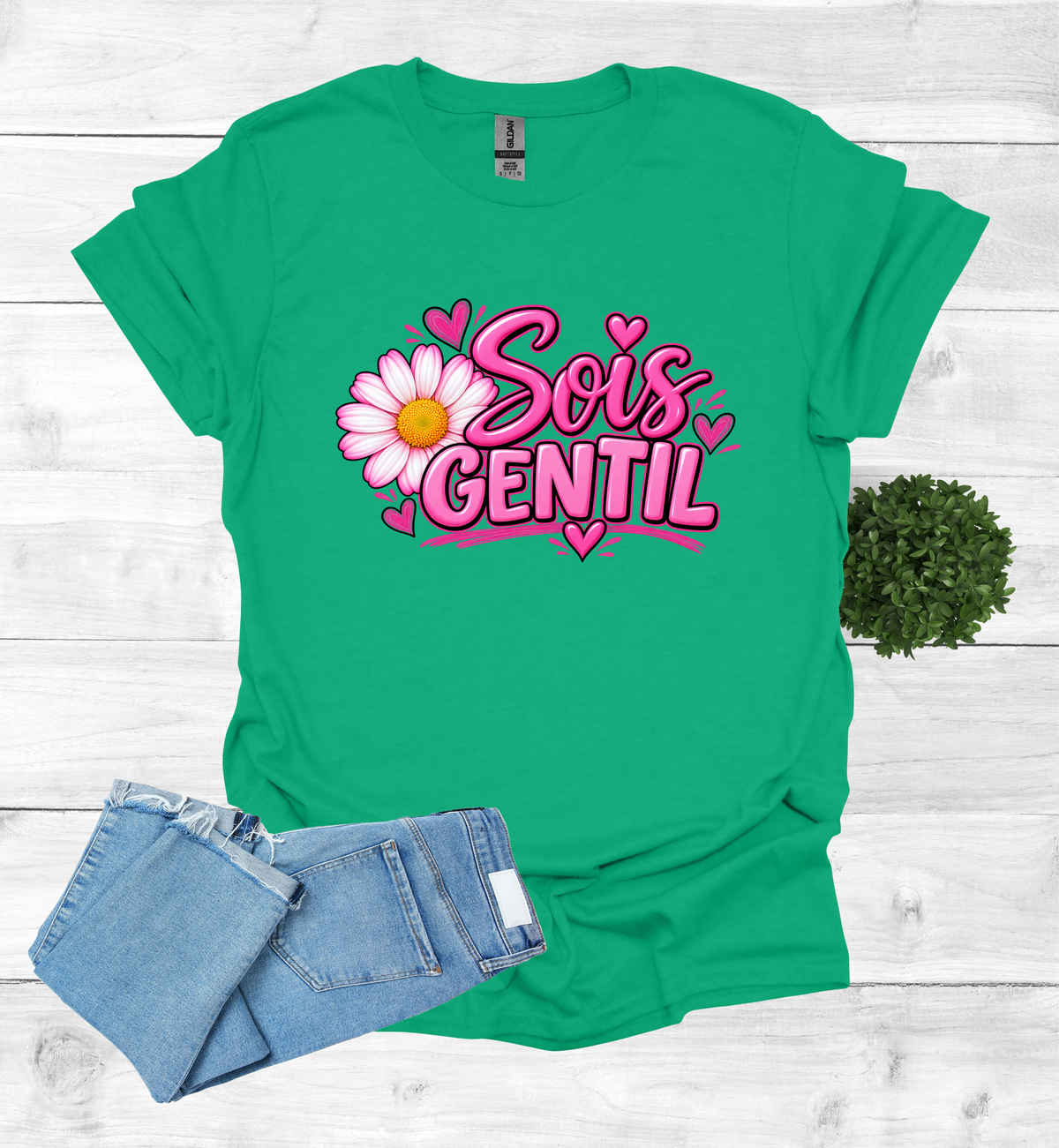 Sois Gentil, Be kind T-Shirt raising awareness
