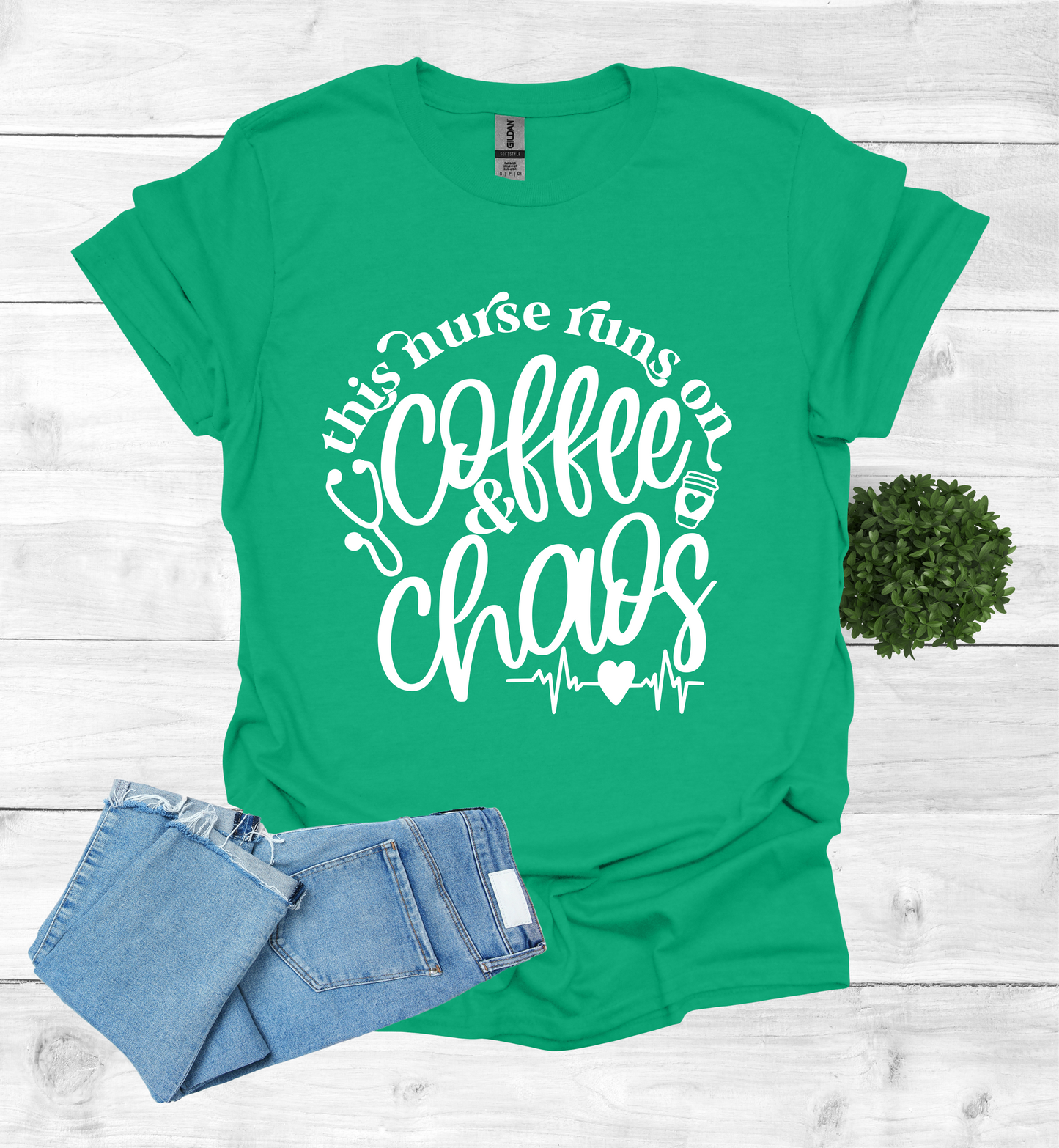 This Nurse Runs on Coffee and Chaos Shirt