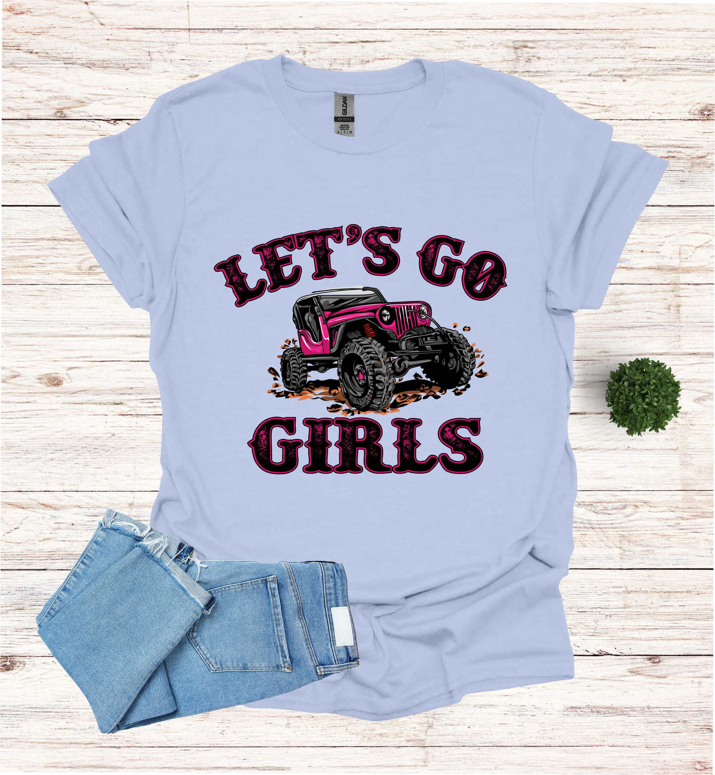 Let's Go Girls jeep mudding scene